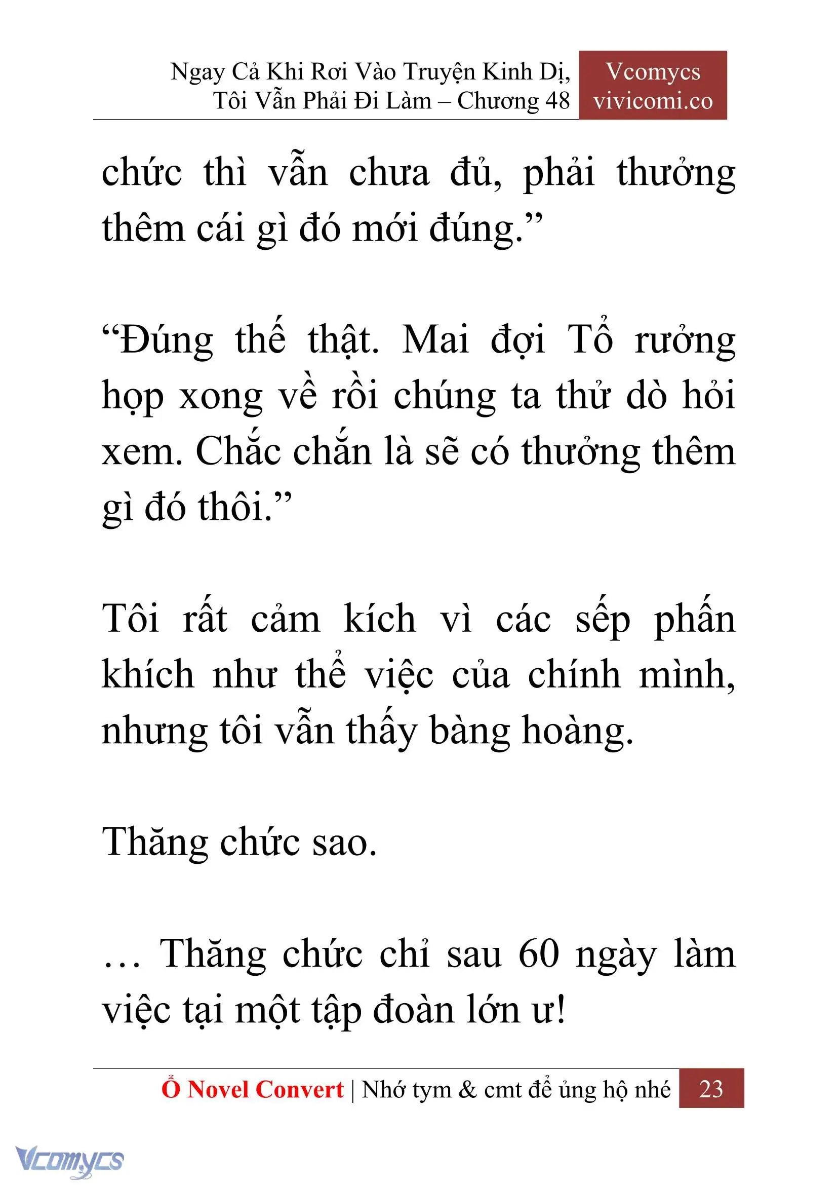 [Novel] Ngay Cả Khi Rơi Vào Truyện Kinh Dị, Tôi Vẫn Phải Đi Làm Chapter 48 - Trang 26