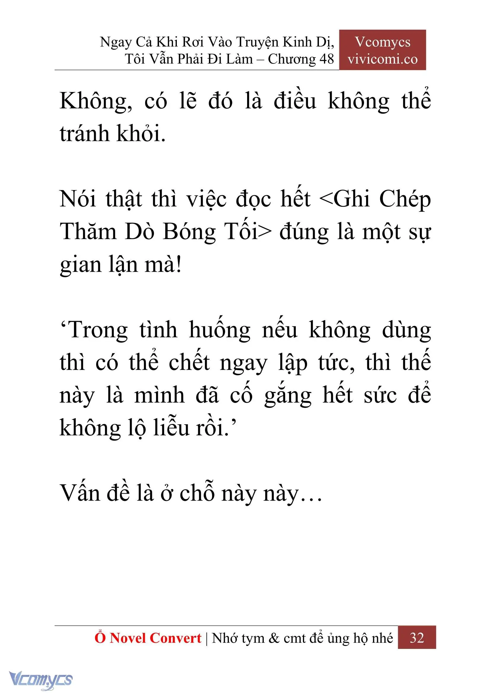 [Novel] Ngay Cả Khi Rơi Vào Truyện Kinh Dị, Tôi Vẫn Phải Đi Làm Chapter 48 - Trang 35