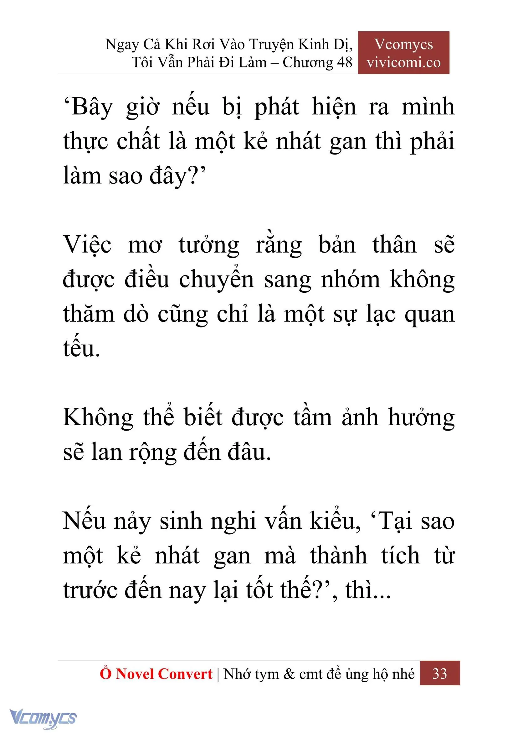 [Novel] Ngay Cả Khi Rơi Vào Truyện Kinh Dị, Tôi Vẫn Phải Đi Làm Chapter 48 - Trang 36