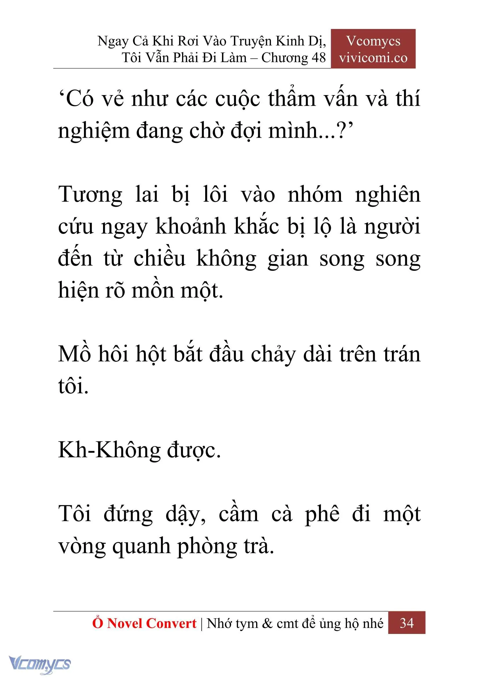 [Novel] Ngay Cả Khi Rơi Vào Truyện Kinh Dị, Tôi Vẫn Phải Đi Làm Chapter 48 - Trang 37