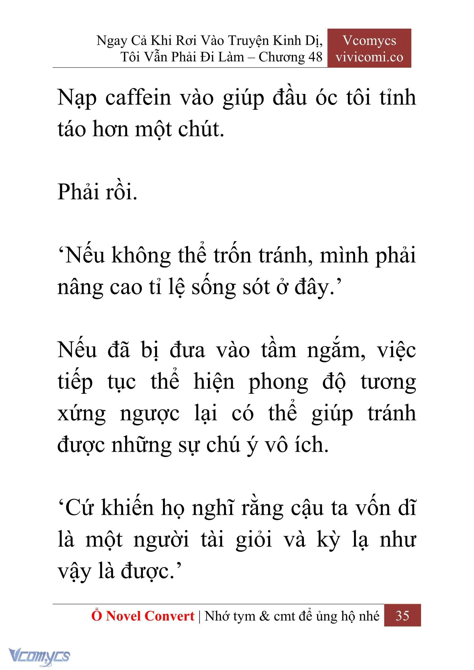 [Novel] Ngay Cả Khi Rơi Vào Truyện Kinh Dị, Tôi Vẫn Phải Đi Làm Chapter 48 - Trang 38