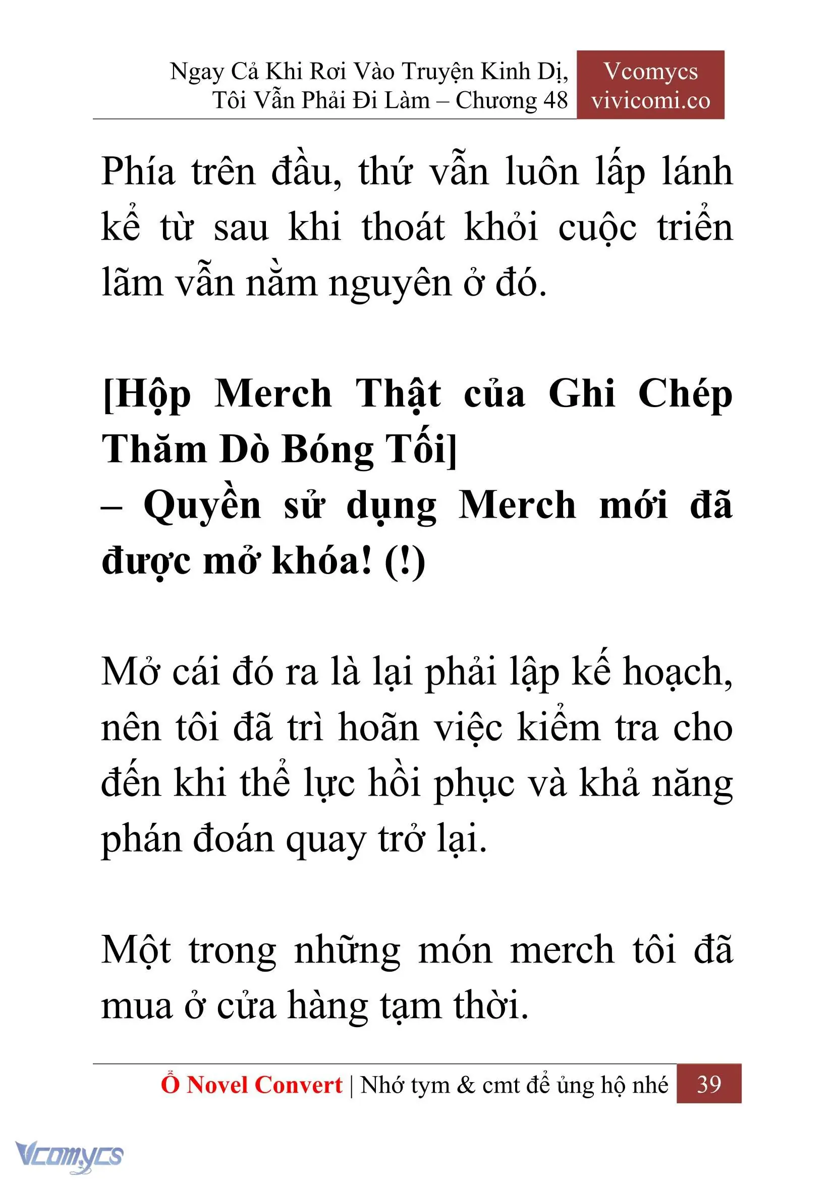 [Novel] Ngay Cả Khi Rơi Vào Truyện Kinh Dị, Tôi Vẫn Phải Đi Làm Chapter 48 - Trang 42