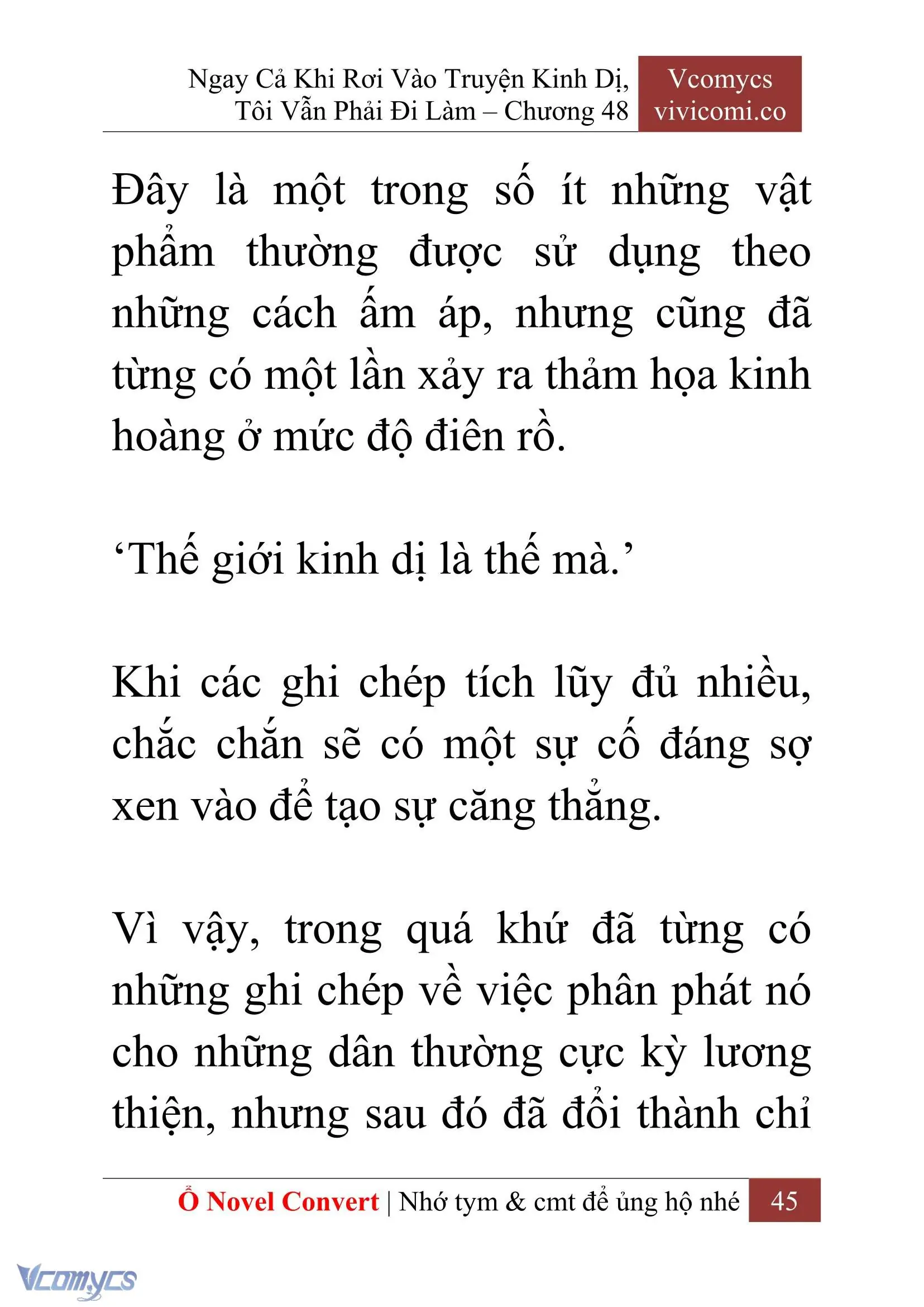 [Novel] Ngay Cả Khi Rơi Vào Truyện Kinh Dị, Tôi Vẫn Phải Đi Làm Chapter 48 - Trang 48