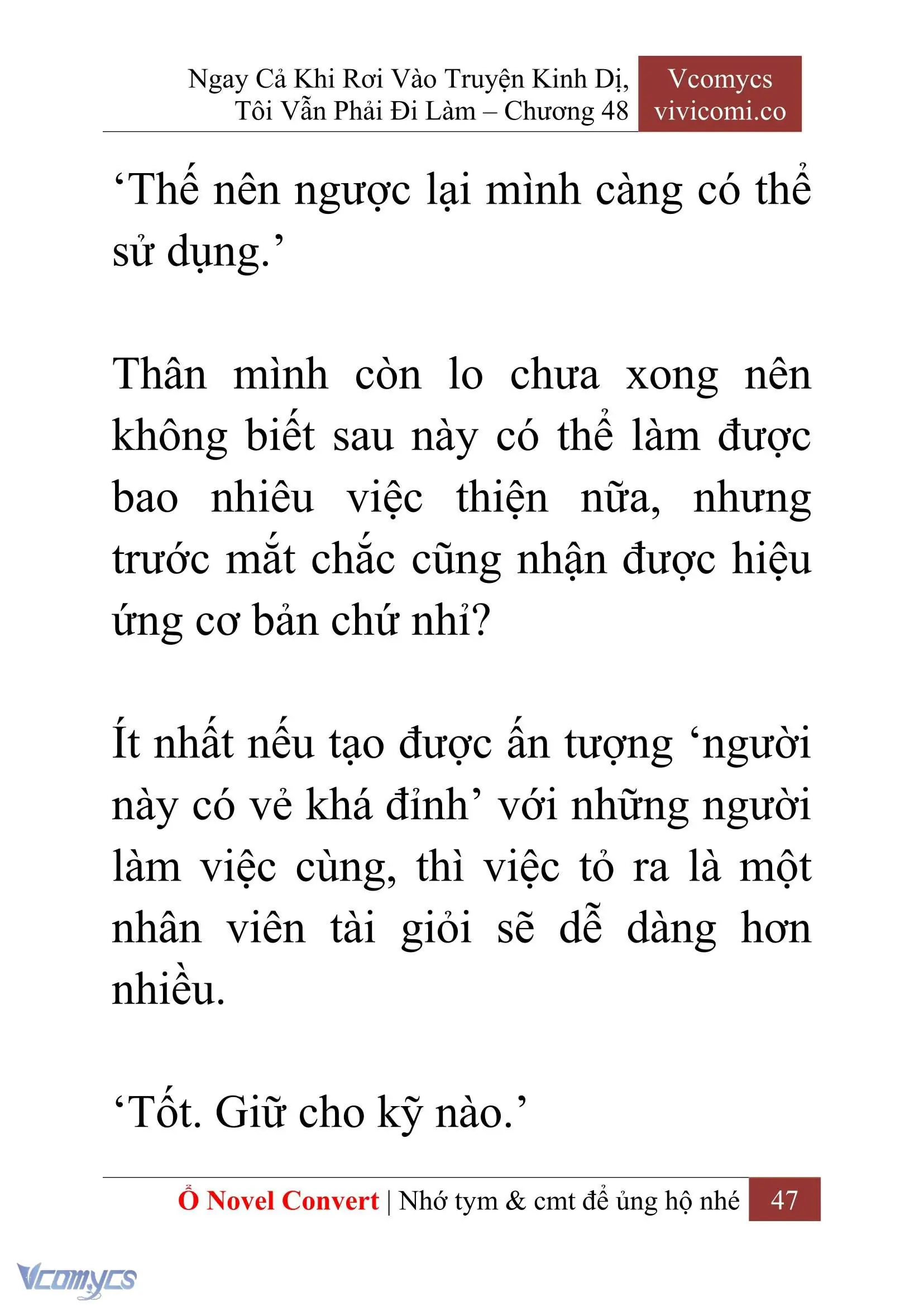 [Novel] Ngay Cả Khi Rơi Vào Truyện Kinh Dị, Tôi Vẫn Phải Đi Làm Chapter 48 - Trang 50