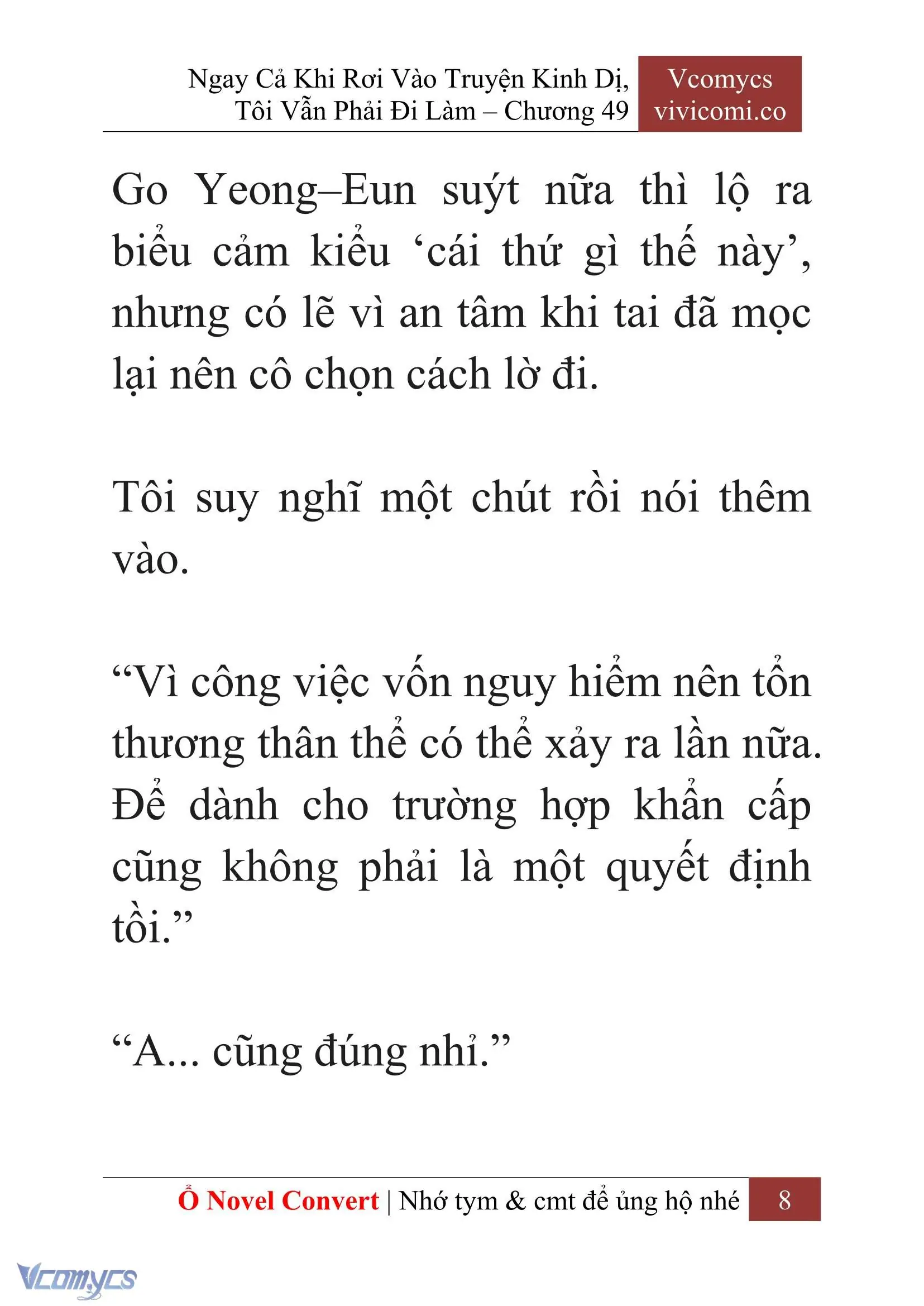 [Novel] Ngay Cả Khi Rơi Vào Truyện Kinh Dị, Tôi Vẫn Phải Đi Làm Chapter 49 - Trang 11
