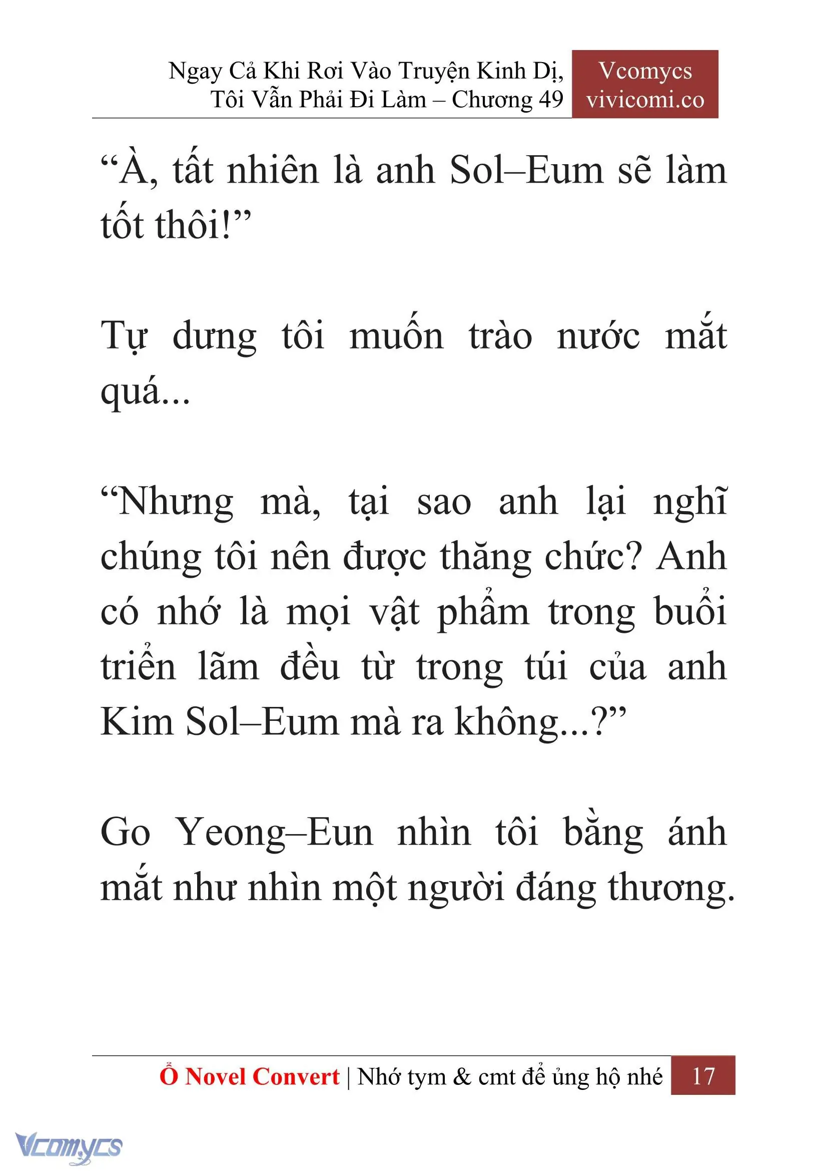 [Novel] Ngay Cả Khi Rơi Vào Truyện Kinh Dị, Tôi Vẫn Phải Đi Làm Chapter 49 - Trang 20