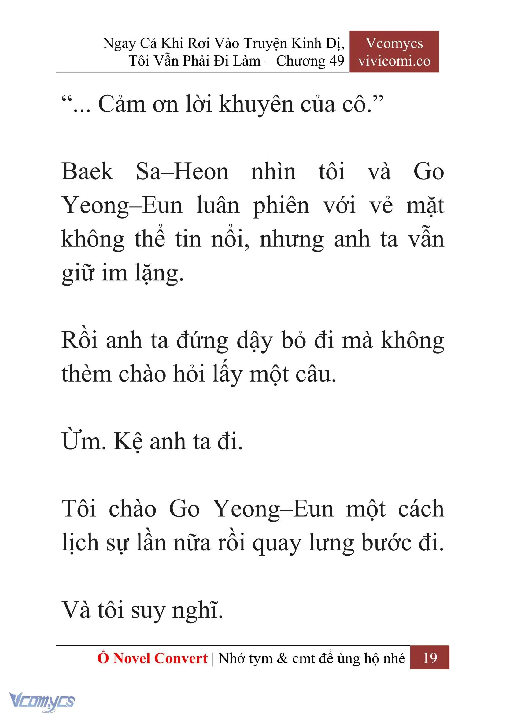 [Novel] Ngay Cả Khi Rơi Vào Truyện Kinh Dị, Tôi Vẫn Phải Đi Làm Chapter 49 - Trang 22