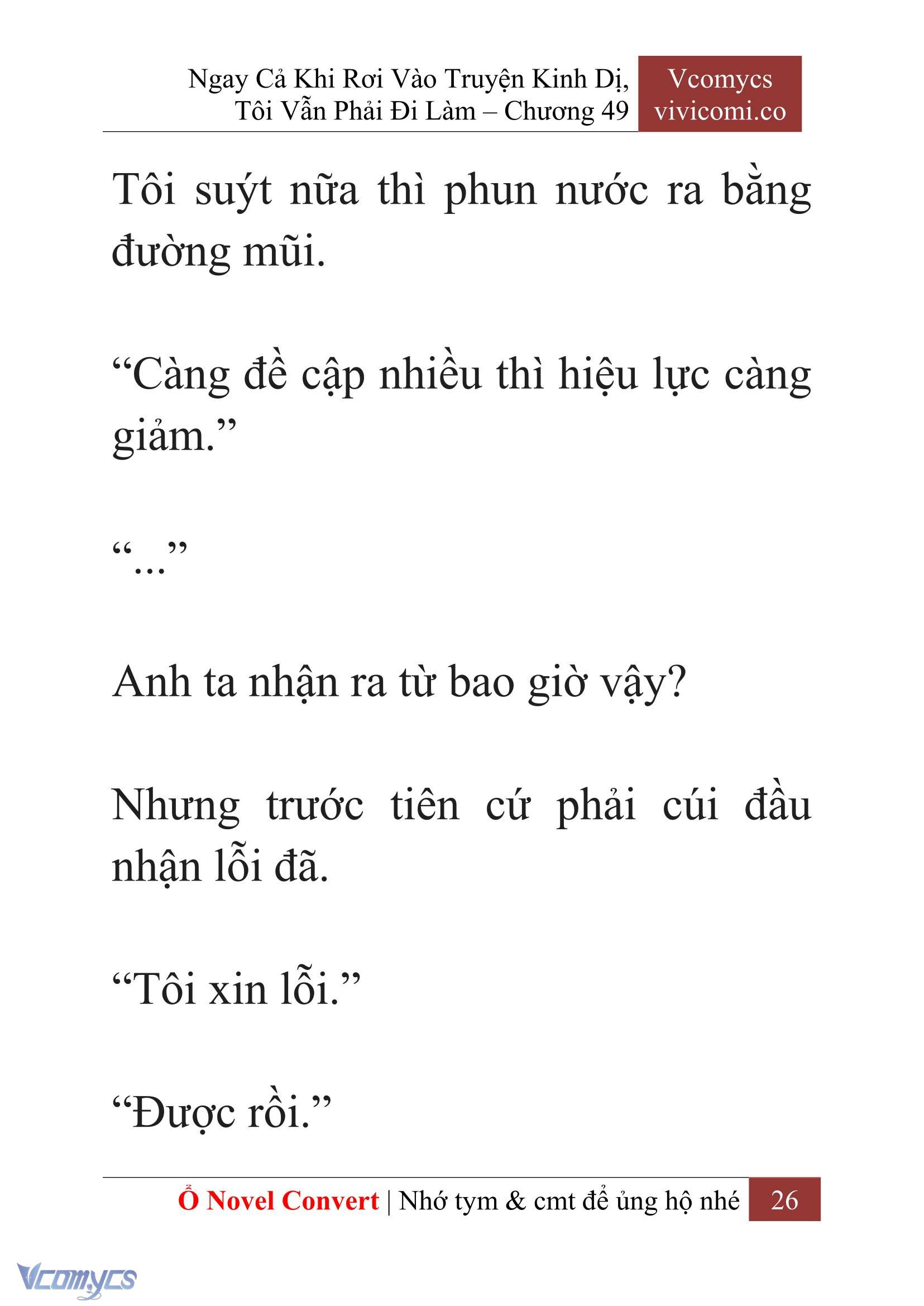 [Novel] Ngay Cả Khi Rơi Vào Truyện Kinh Dị, Tôi Vẫn Phải Đi Làm Chapter 49 - Trang 29