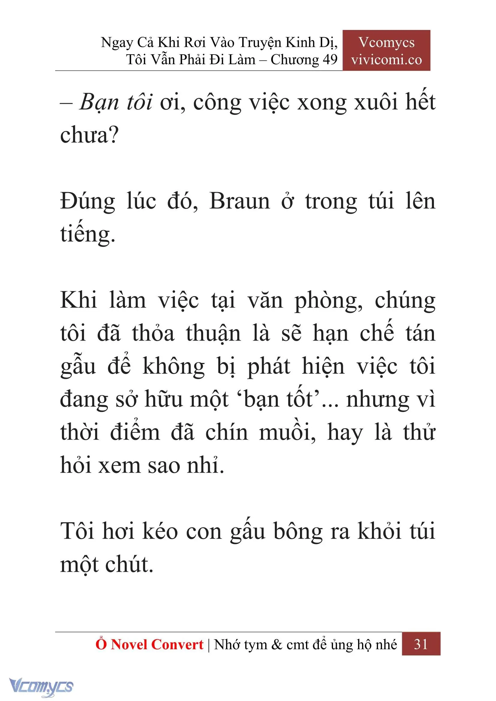 [Novel] Ngay Cả Khi Rơi Vào Truyện Kinh Dị, Tôi Vẫn Phải Đi Làm Chapter 49 - Trang 34