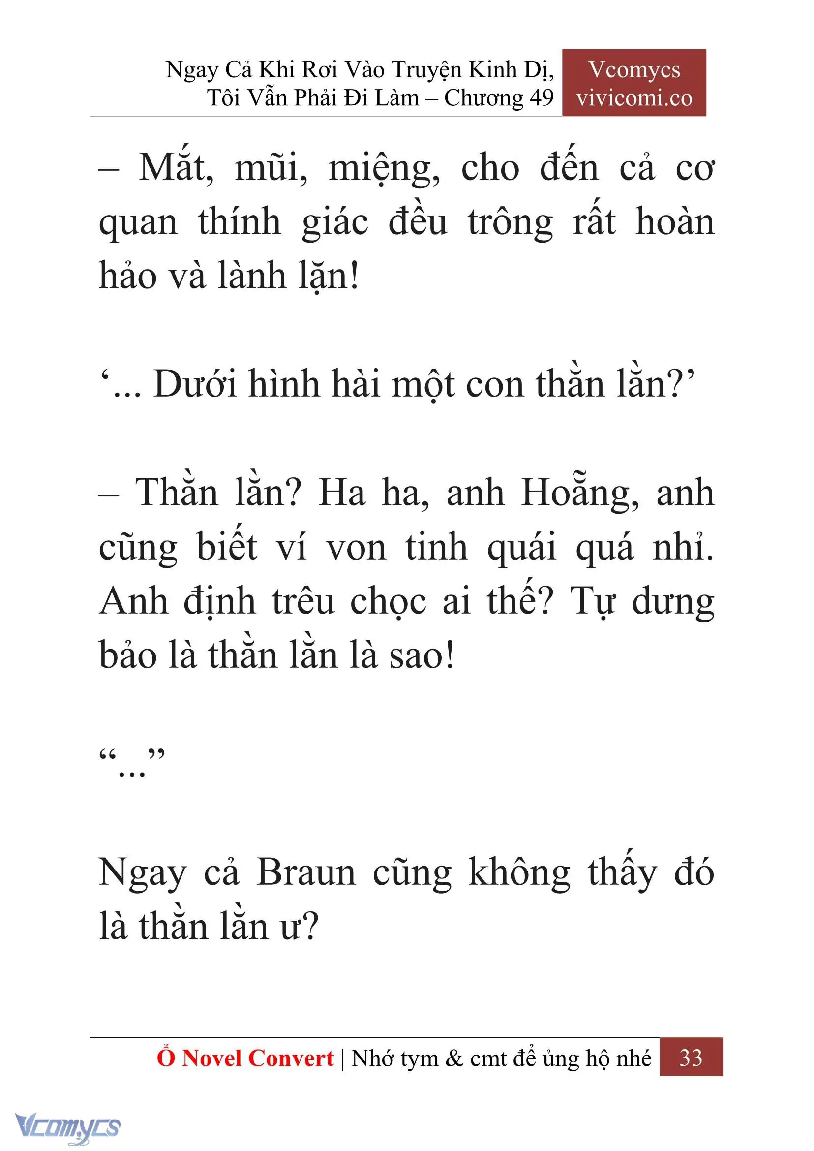 [Novel] Ngay Cả Khi Rơi Vào Truyện Kinh Dị, Tôi Vẫn Phải Đi Làm Chapter 49 - Trang 36