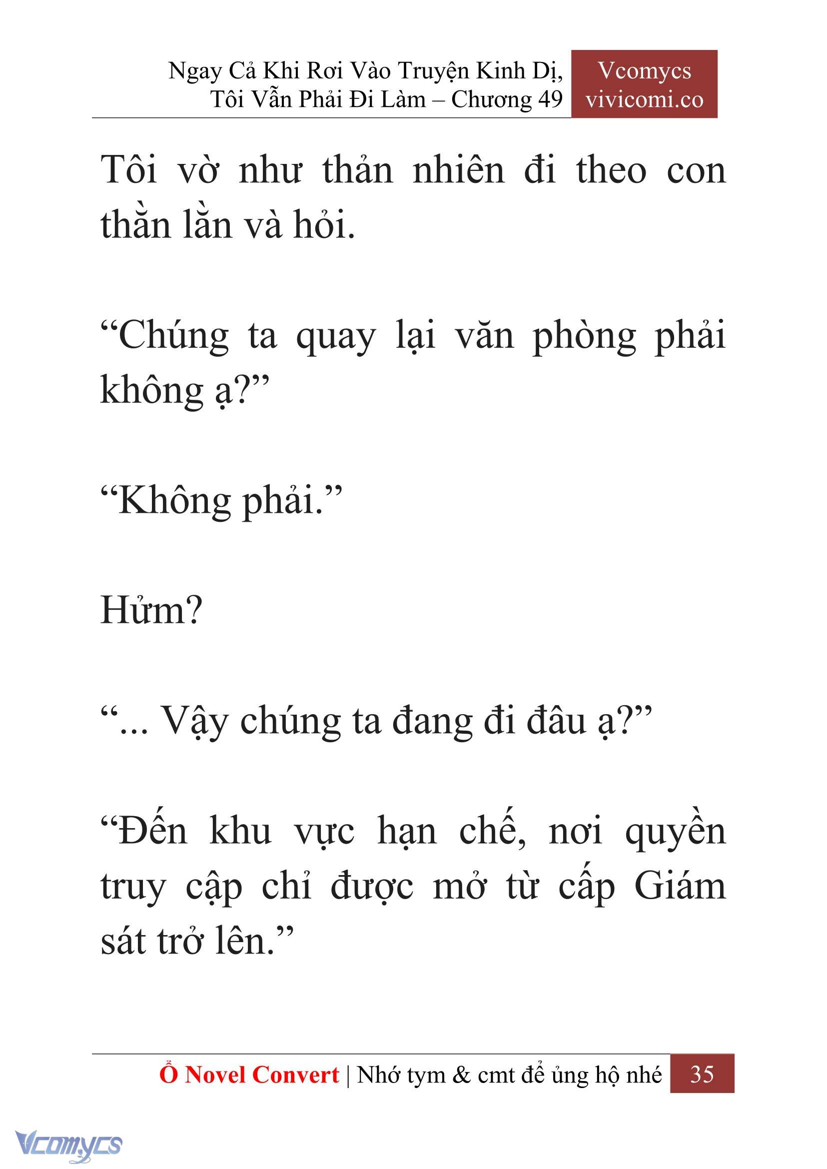 [Novel] Ngay Cả Khi Rơi Vào Truyện Kinh Dị, Tôi Vẫn Phải Đi Làm Chapter 49 - Trang 38
