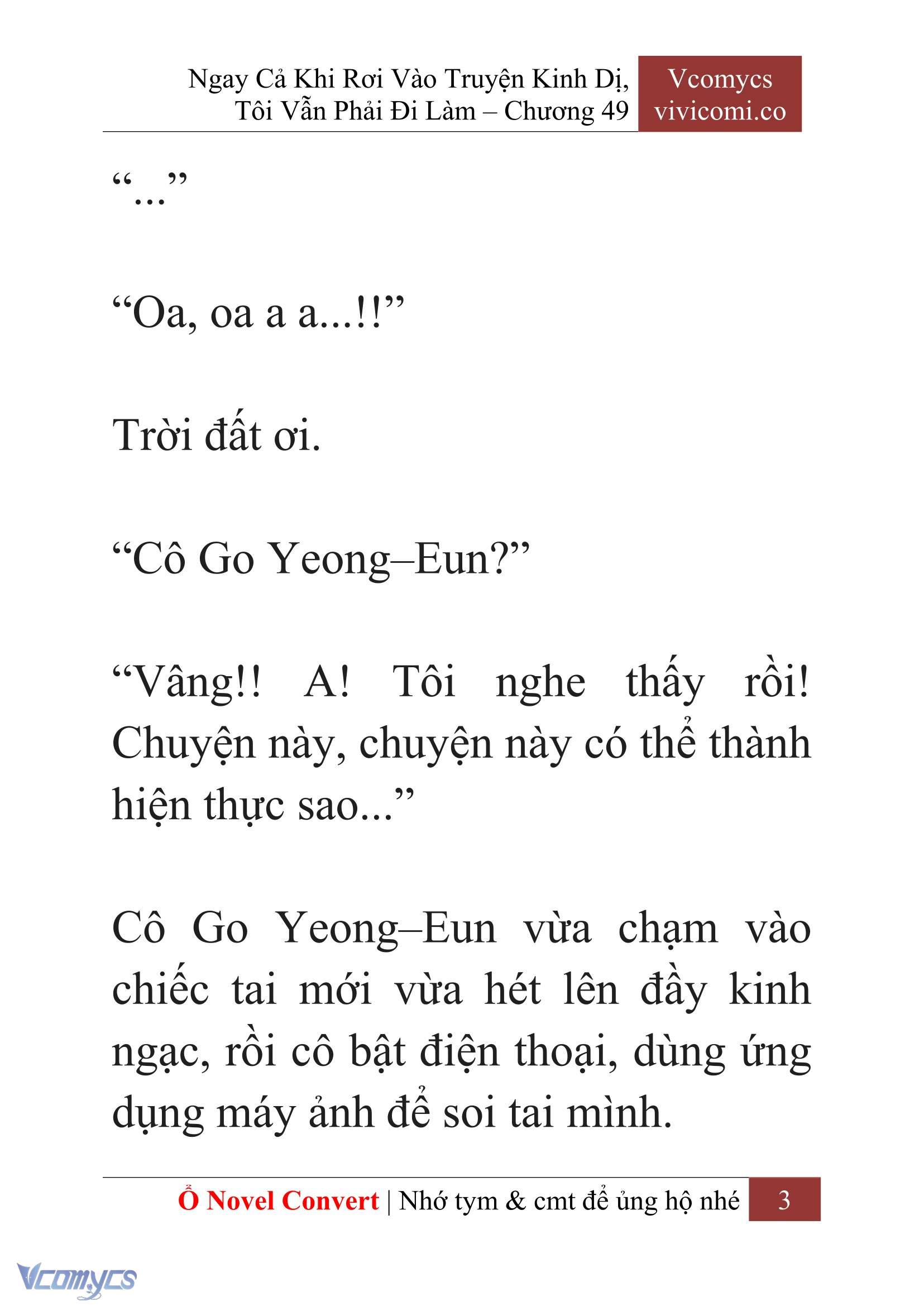 [Novel] Ngay Cả Khi Rơi Vào Truyện Kinh Dị, Tôi Vẫn Phải Đi Làm Chapter 49 - Trang 6