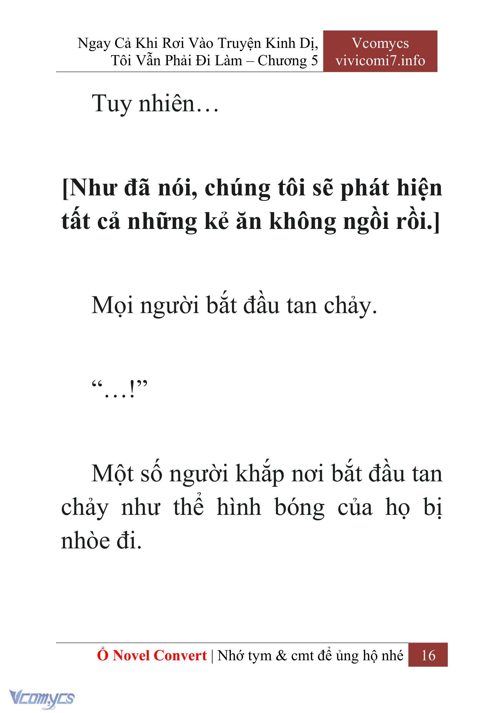 [Novel] Ngay Cả Khi Rơi Vào Truyện Kinh Dị, Tôi Vẫn Phải Đi Làm Chapter 5 - Trang 19