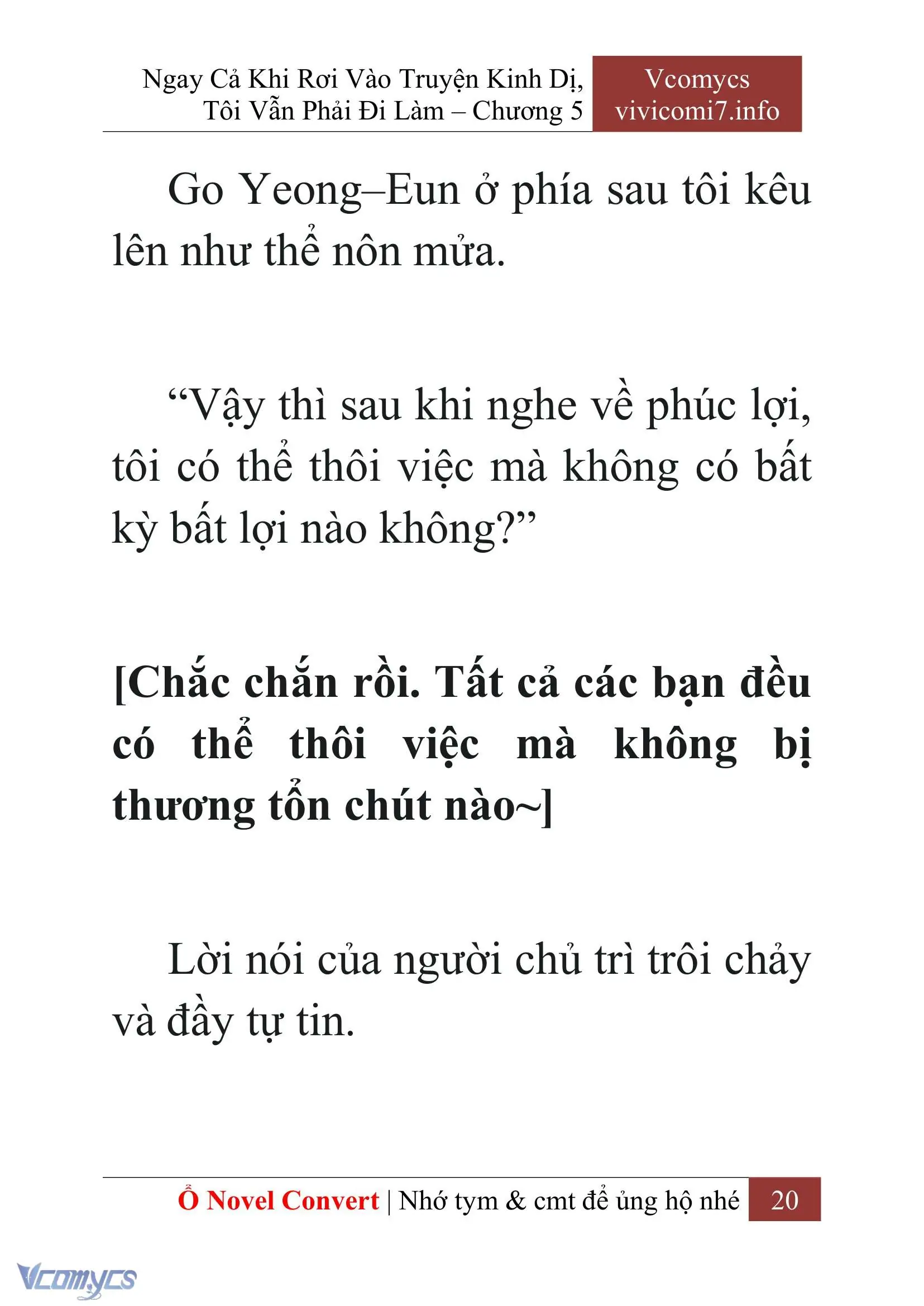 [Novel] Ngay Cả Khi Rơi Vào Truyện Kinh Dị, Tôi Vẫn Phải Đi Làm Chapter 5 - Trang 23