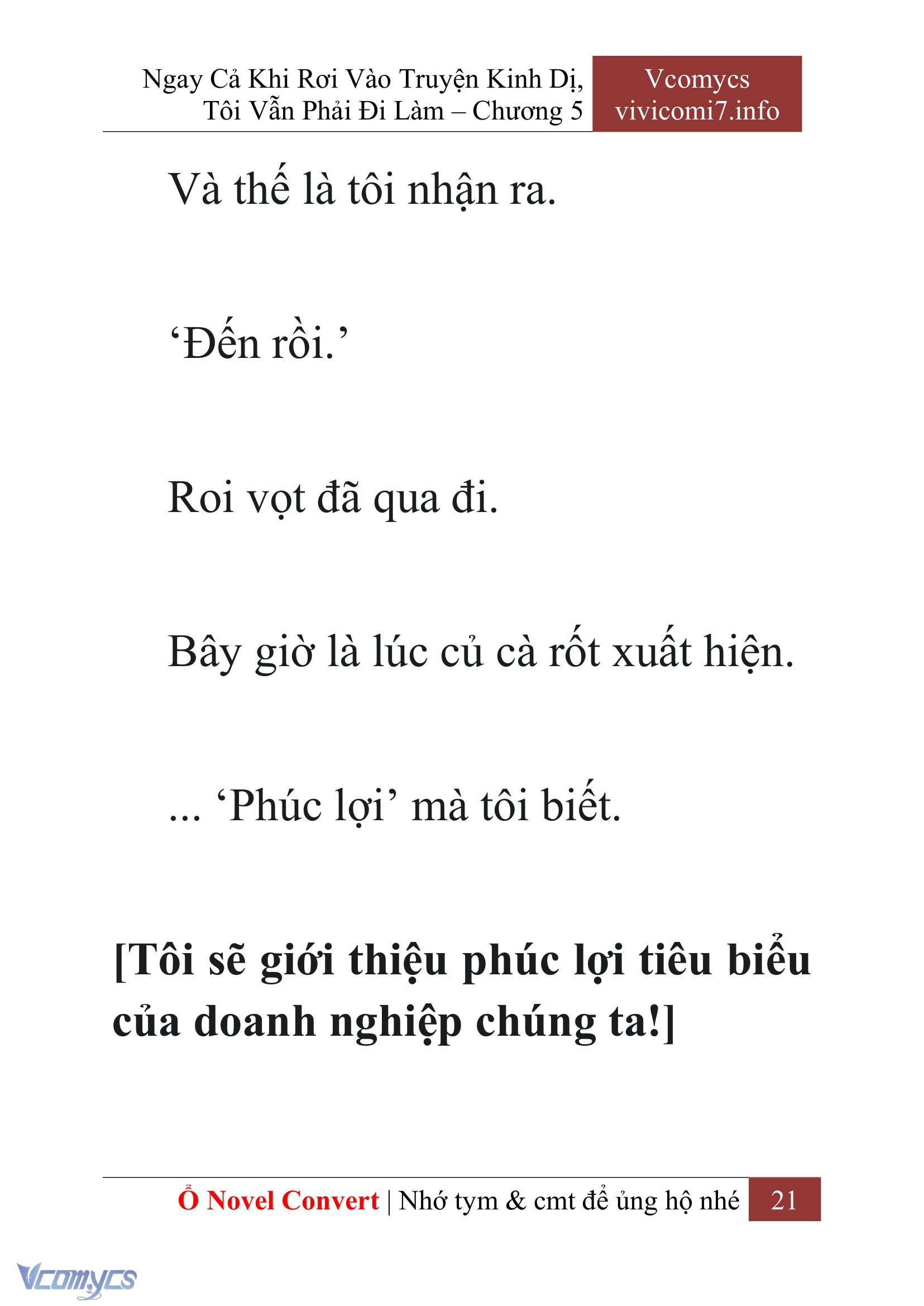 [Novel] Ngay Cả Khi Rơi Vào Truyện Kinh Dị, Tôi Vẫn Phải Đi Làm Chapter 5 - Trang 24