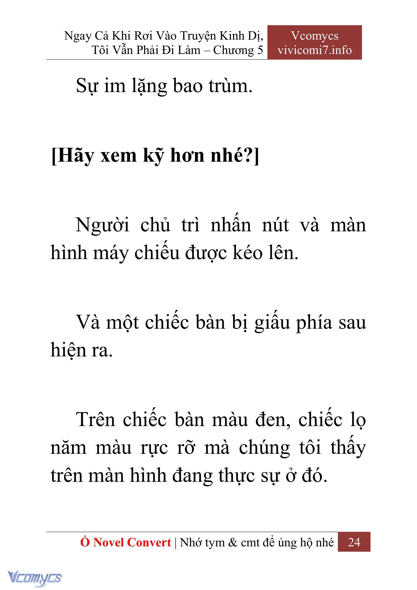 [Novel] Ngay Cả Khi Rơi Vào Truyện Kinh Dị, Tôi Vẫn Phải Đi Làm Chapter 5 - Trang 27