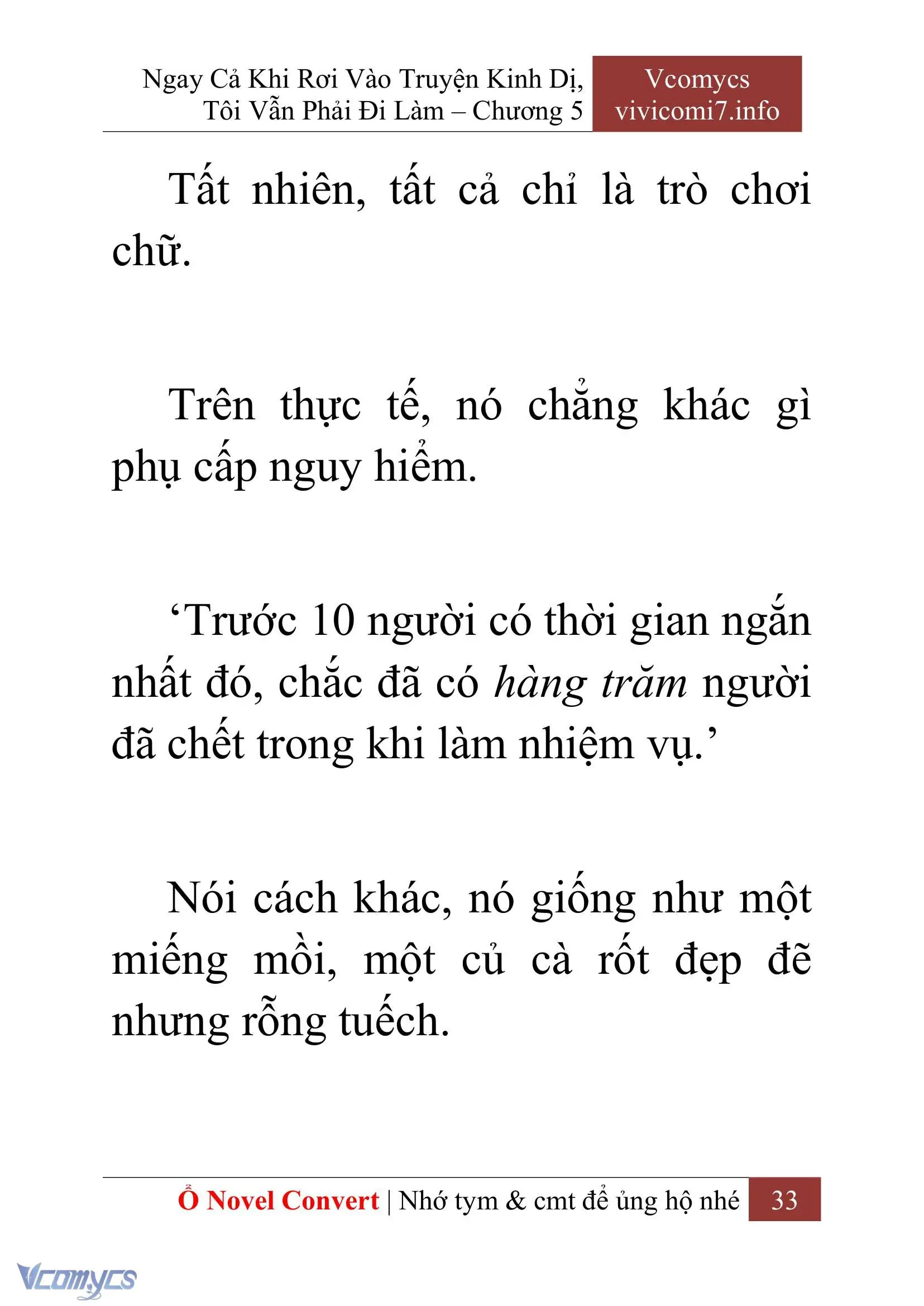 [Novel] Ngay Cả Khi Rơi Vào Truyện Kinh Dị, Tôi Vẫn Phải Đi Làm Chapter 5 - Trang 36