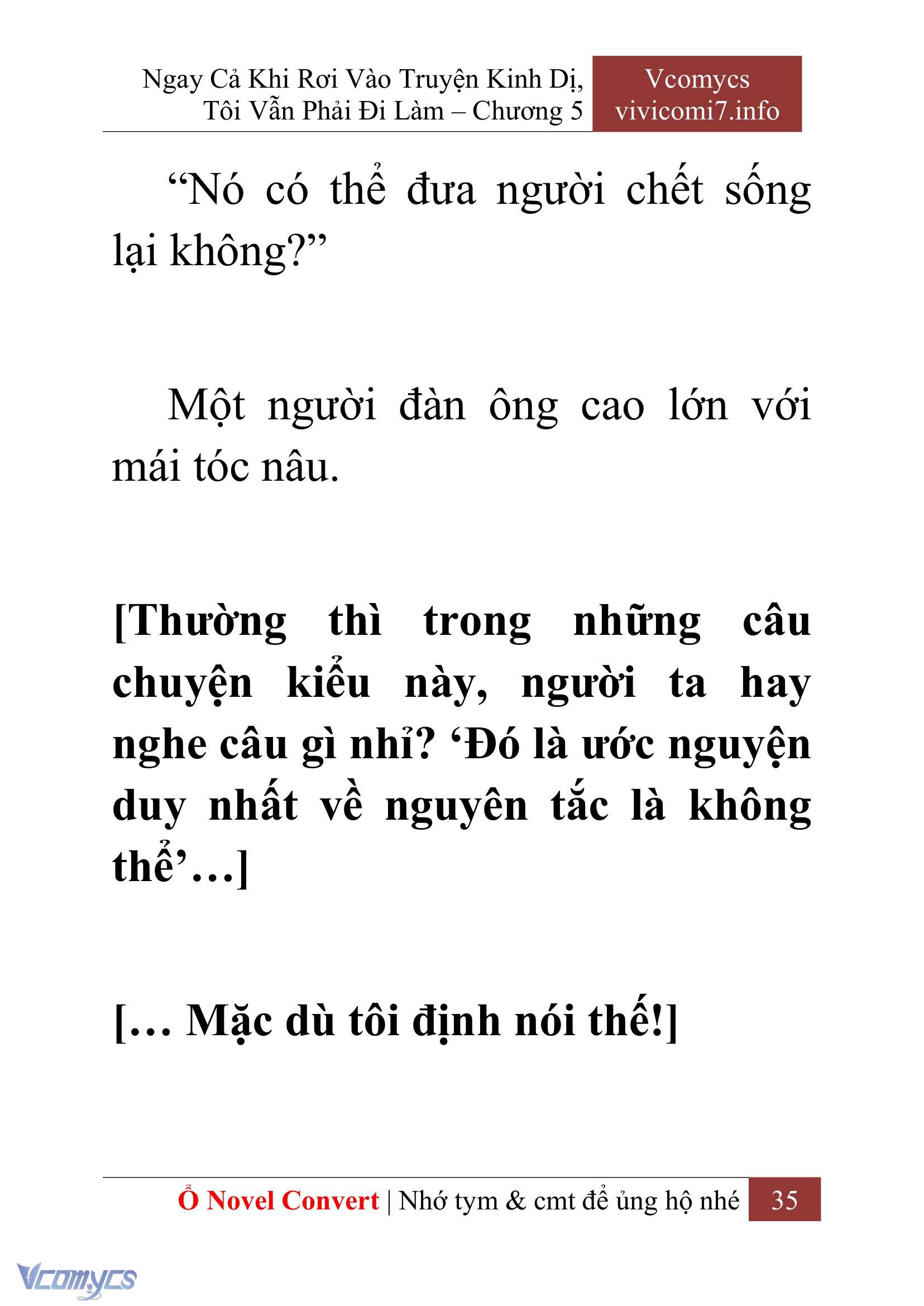 [Novel] Ngay Cả Khi Rơi Vào Truyện Kinh Dị, Tôi Vẫn Phải Đi Làm Chapter 5 - Trang 38