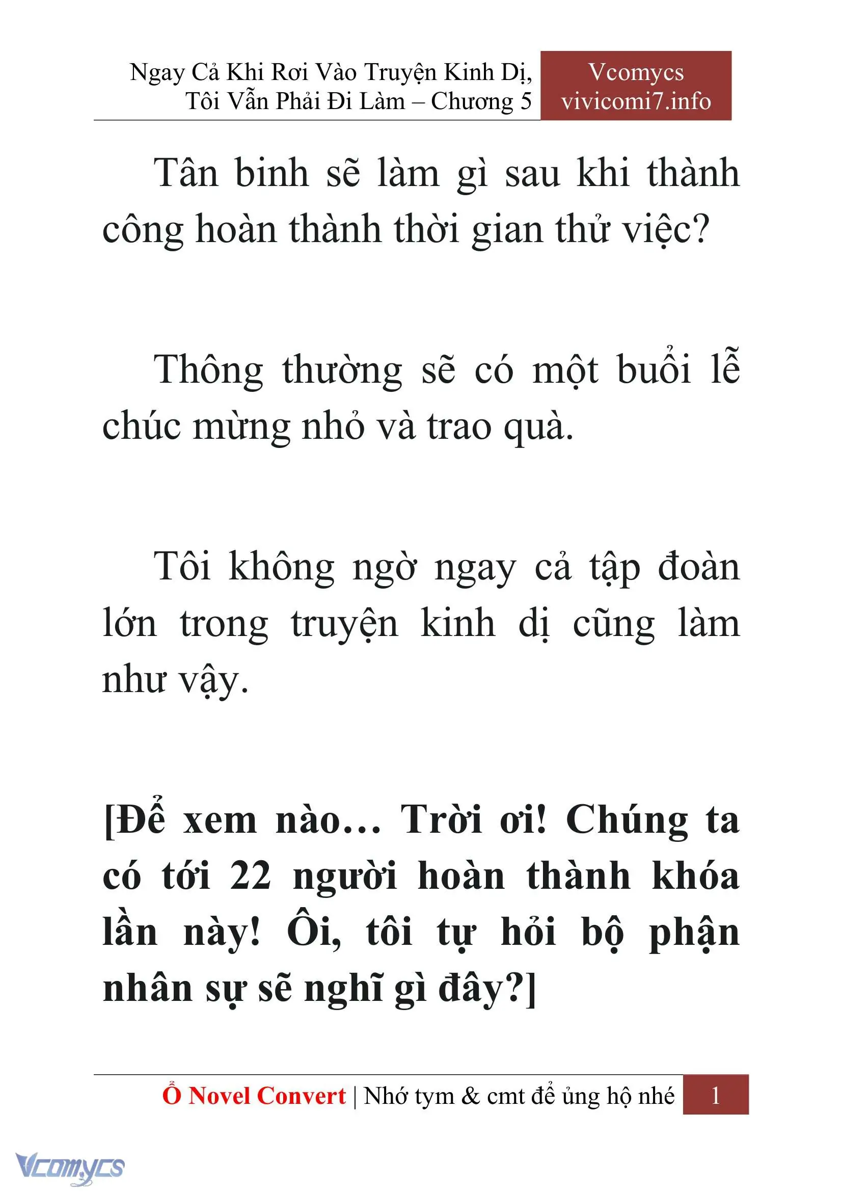 [Novel] Ngay Cả Khi Rơi Vào Truyện Kinh Dị, Tôi Vẫn Phải Đi Làm Chapter 5 - Trang 4