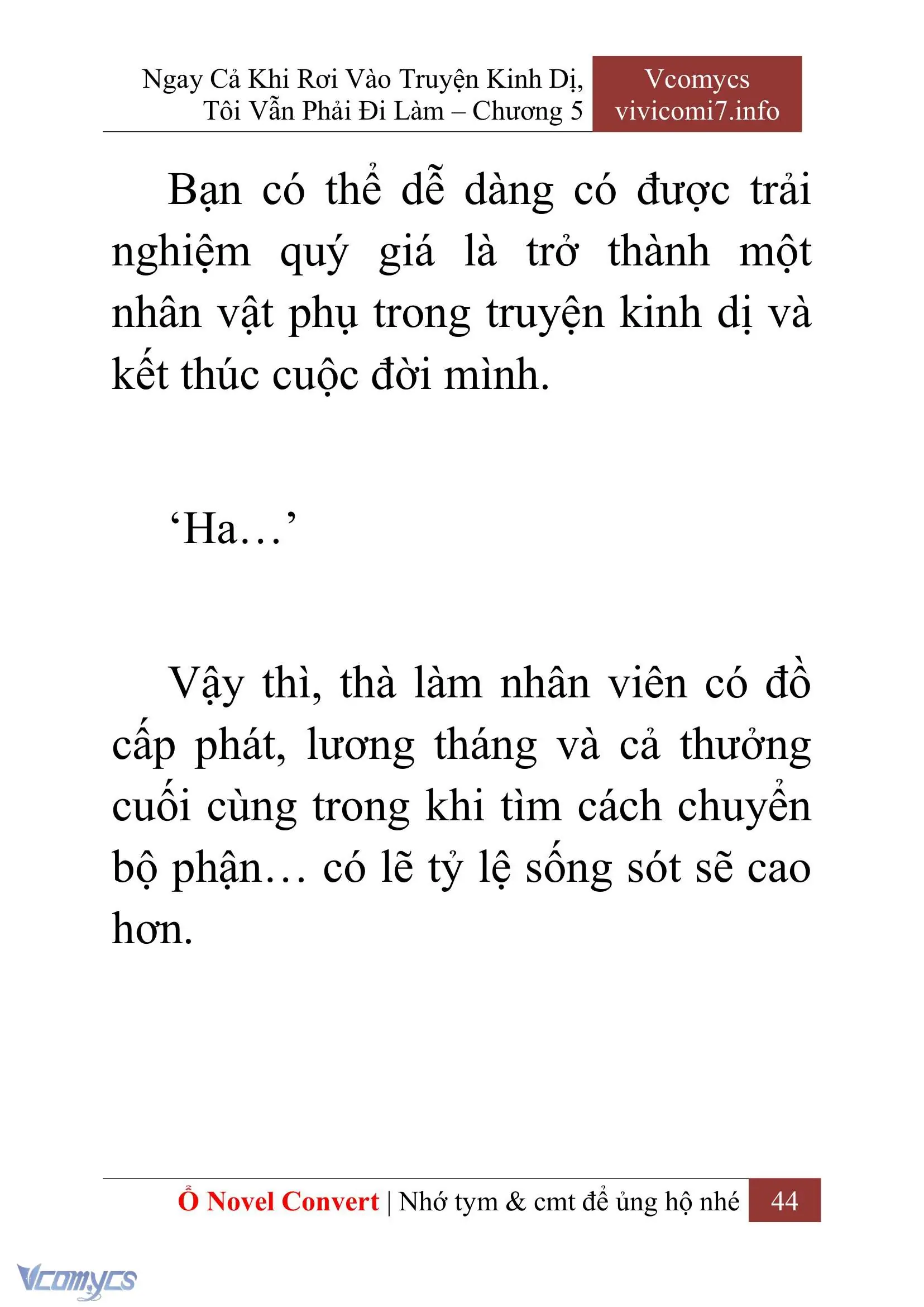[Novel] Ngay Cả Khi Rơi Vào Truyện Kinh Dị, Tôi Vẫn Phải Đi Làm Chapter 5 - Trang 47