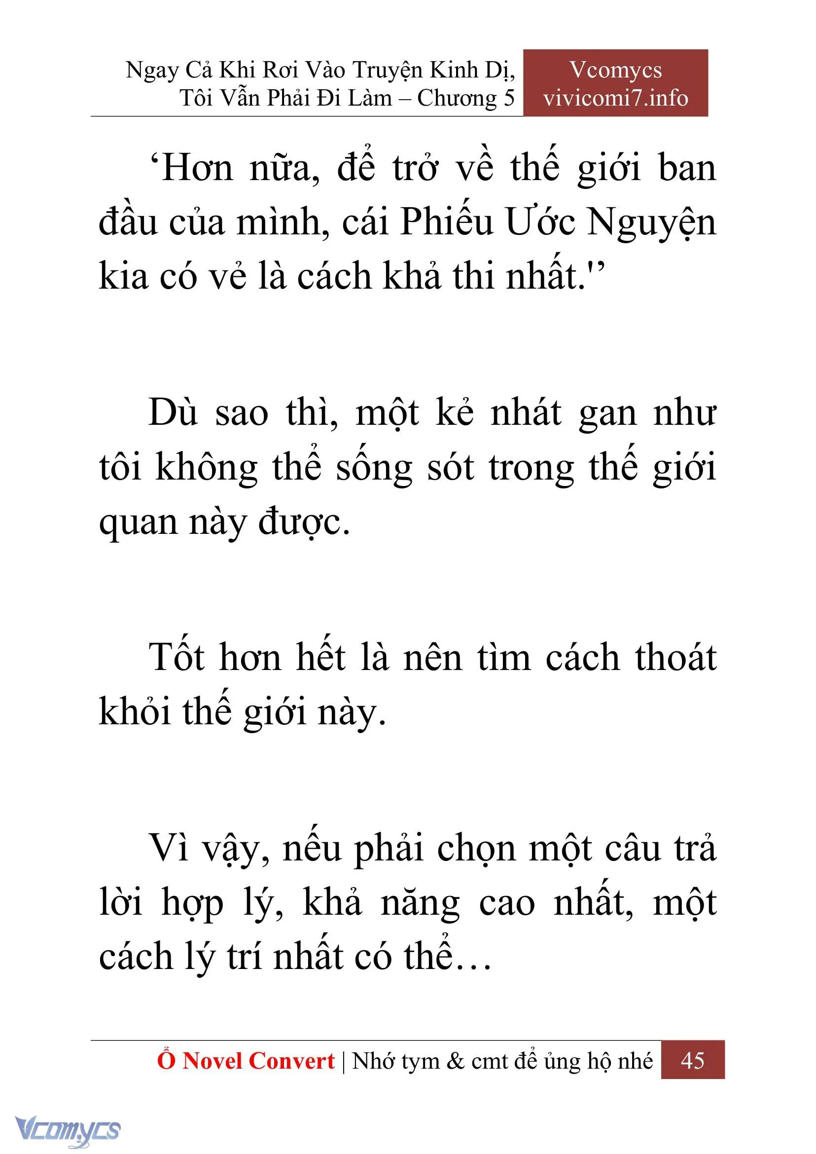 [Novel] Ngay Cả Khi Rơi Vào Truyện Kinh Dị, Tôi Vẫn Phải Đi Làm Chapter 5 - Trang 48