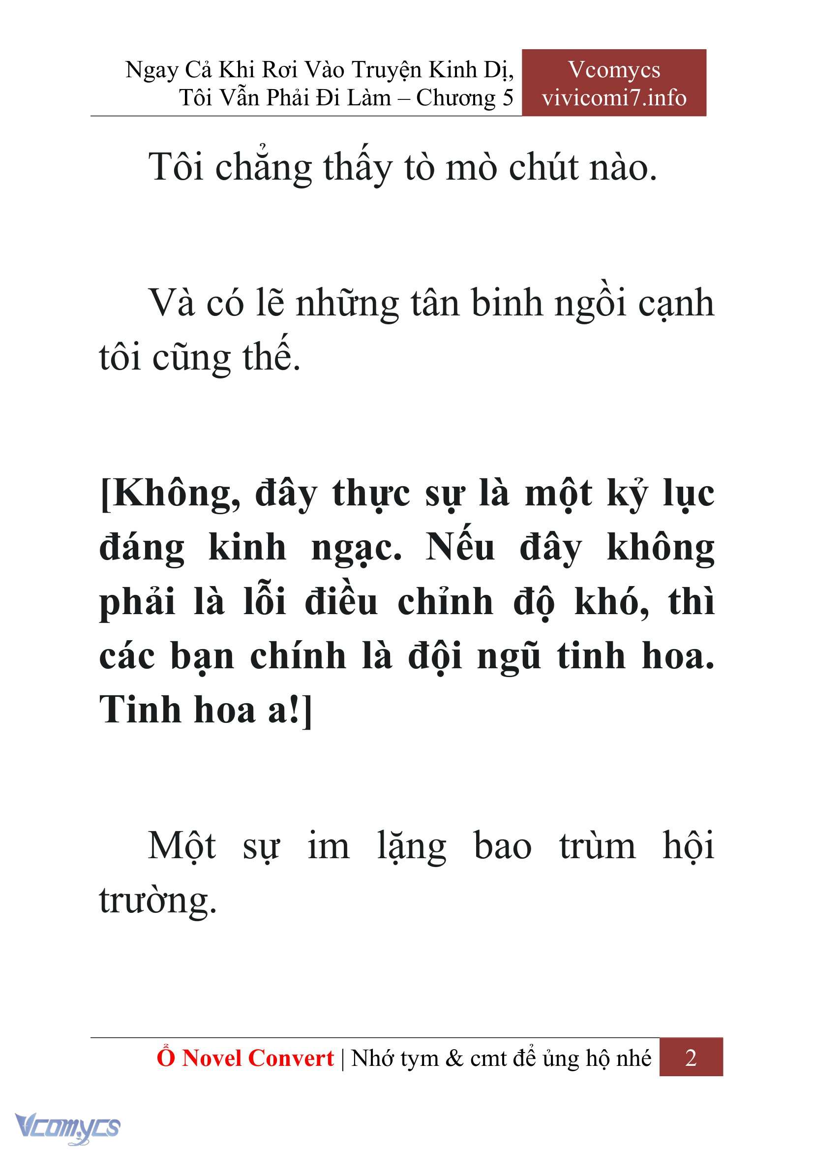 [Novel] Ngay Cả Khi Rơi Vào Truyện Kinh Dị, Tôi Vẫn Phải Đi Làm Chapter 5 - Trang 5