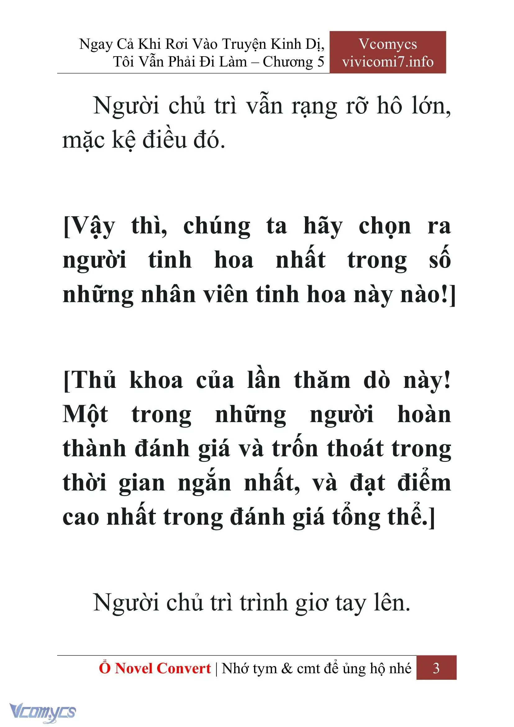 [Novel] Ngay Cả Khi Rơi Vào Truyện Kinh Dị, Tôi Vẫn Phải Đi Làm Chapter 5 - Trang 6