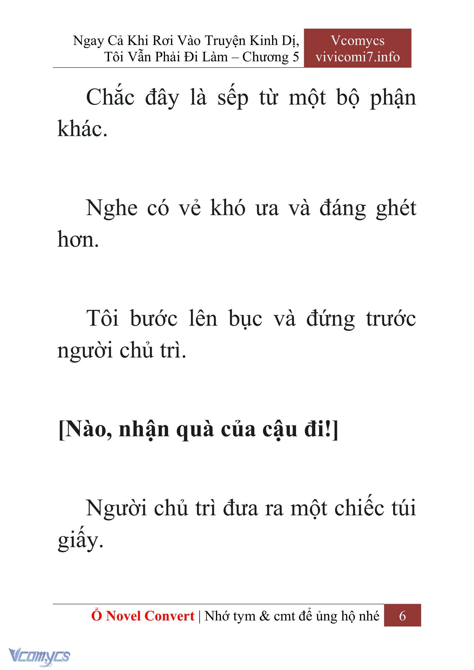 [Novel] Ngay Cả Khi Rơi Vào Truyện Kinh Dị, Tôi Vẫn Phải Đi Làm Chapter 5 - Trang 9