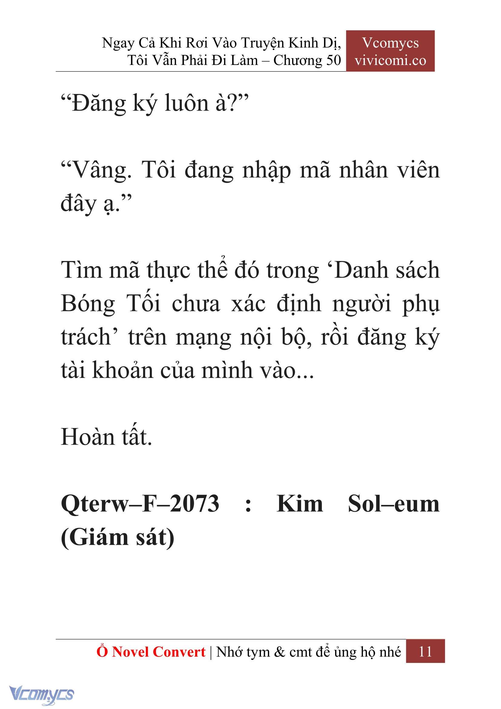 [Novel] Ngay Cả Khi Rơi Vào Truyện Kinh Dị, Tôi Vẫn Phải Đi Làm Chapter 50 - Trang 14