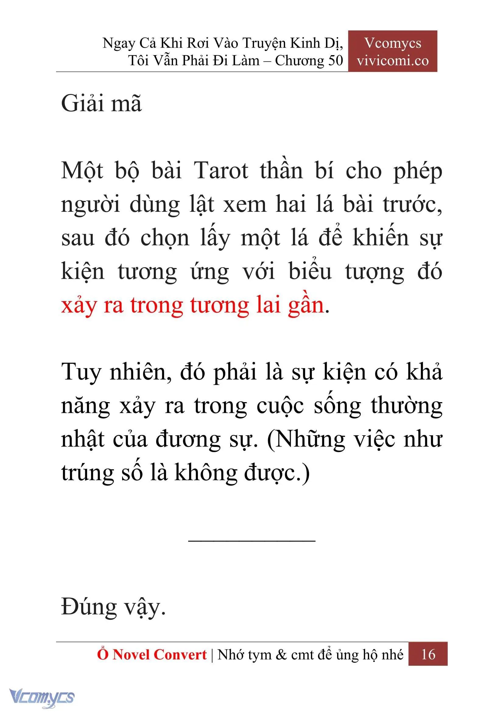[Novel] Ngay Cả Khi Rơi Vào Truyện Kinh Dị, Tôi Vẫn Phải Đi Làm Chapter 50 - Trang 19