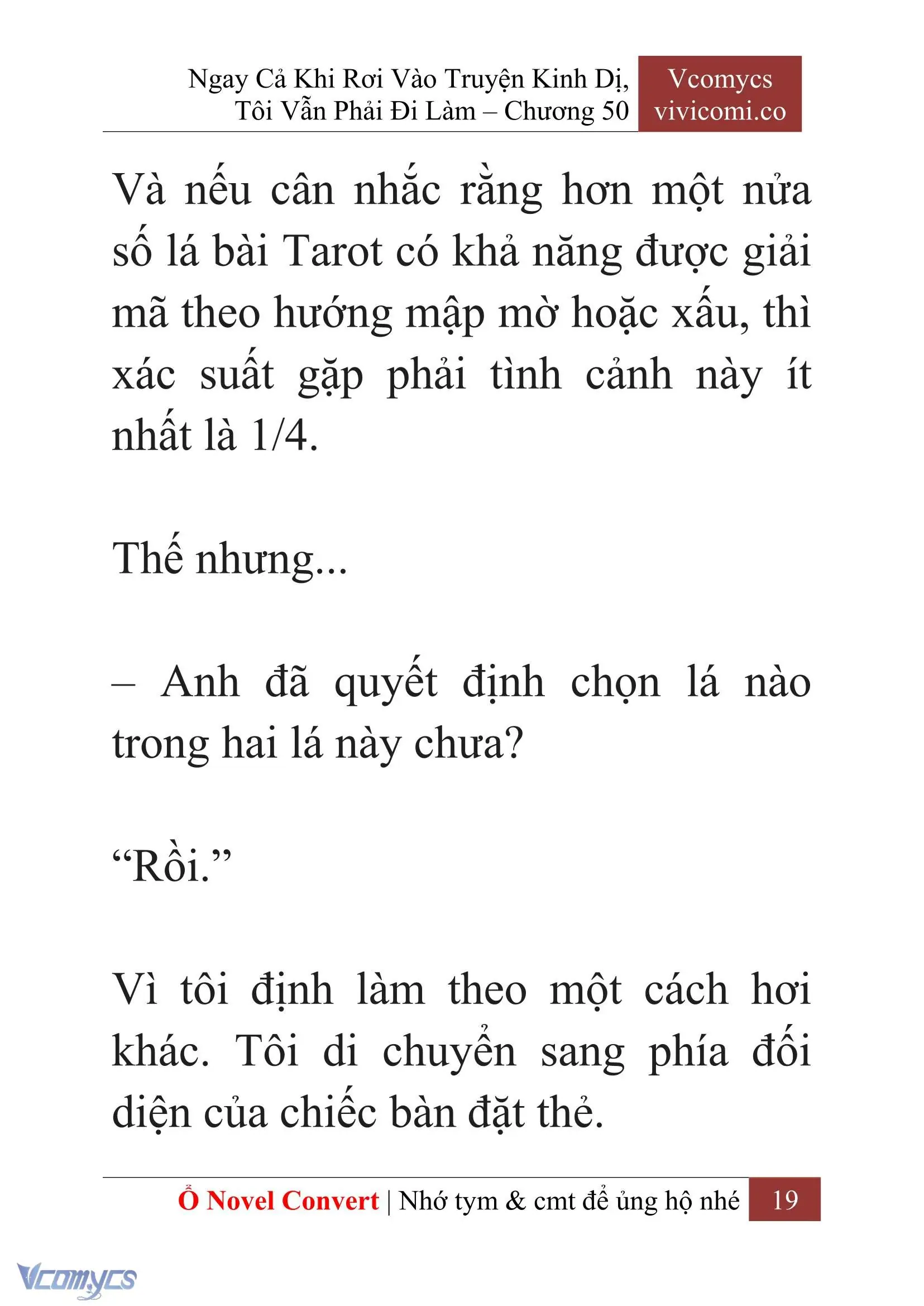 [Novel] Ngay Cả Khi Rơi Vào Truyện Kinh Dị, Tôi Vẫn Phải Đi Làm Chapter 50 - Trang 22