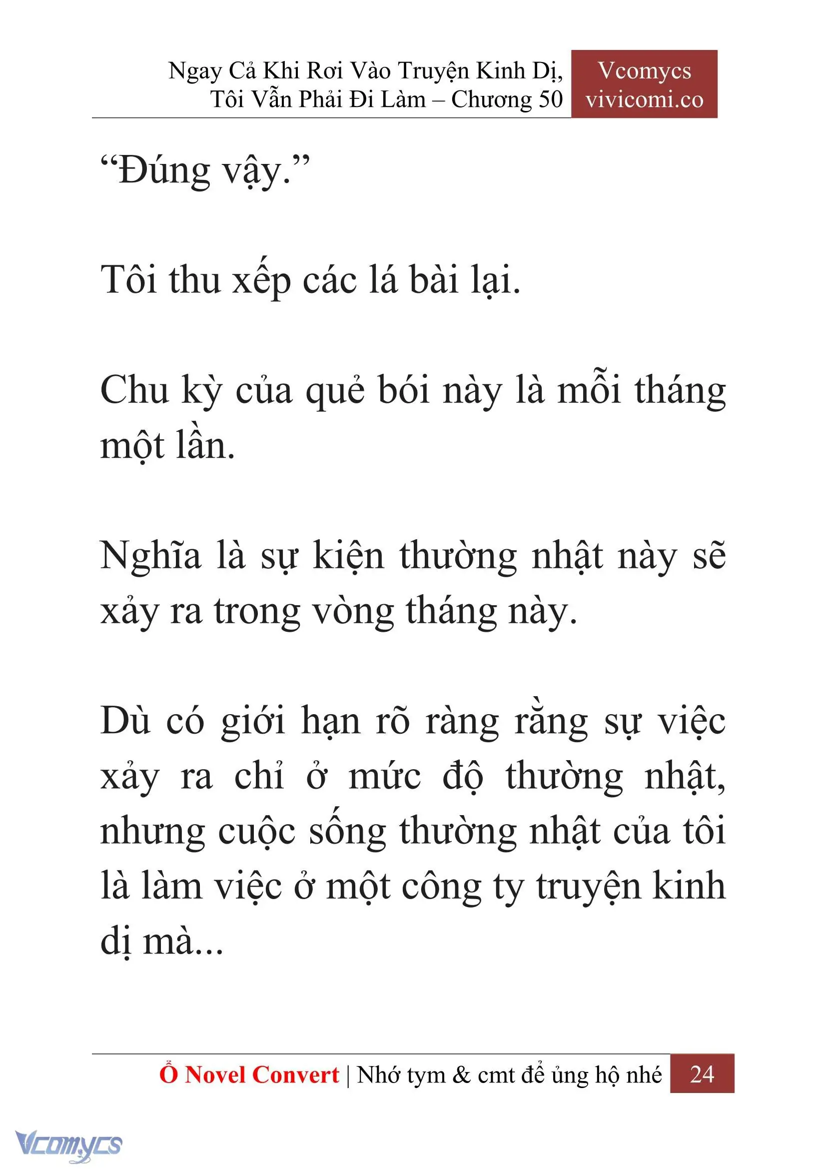 [Novel] Ngay Cả Khi Rơi Vào Truyện Kinh Dị, Tôi Vẫn Phải Đi Làm Chapter 50 - Trang 27