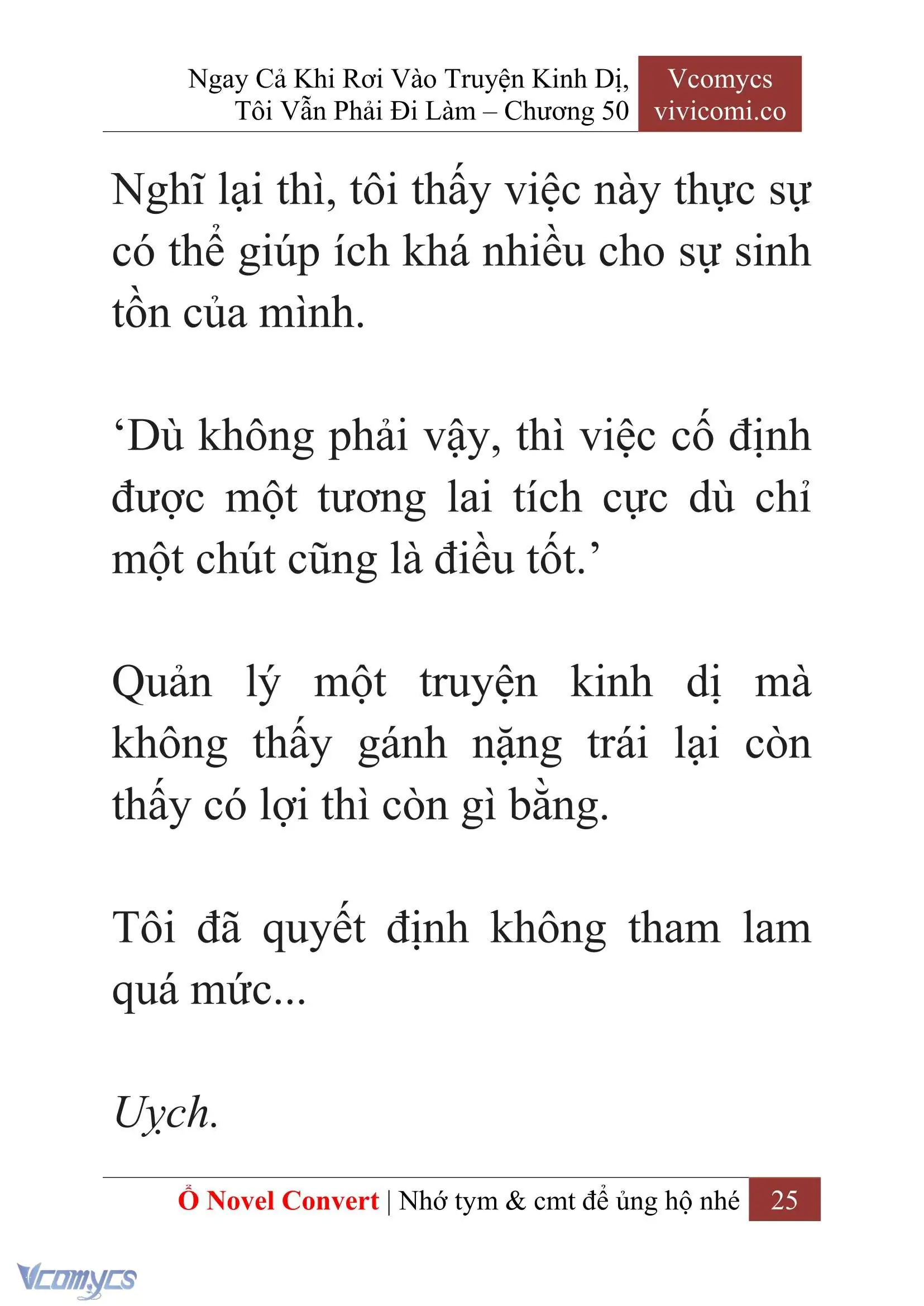 [Novel] Ngay Cả Khi Rơi Vào Truyện Kinh Dị, Tôi Vẫn Phải Đi Làm Chapter 50 - Trang 28