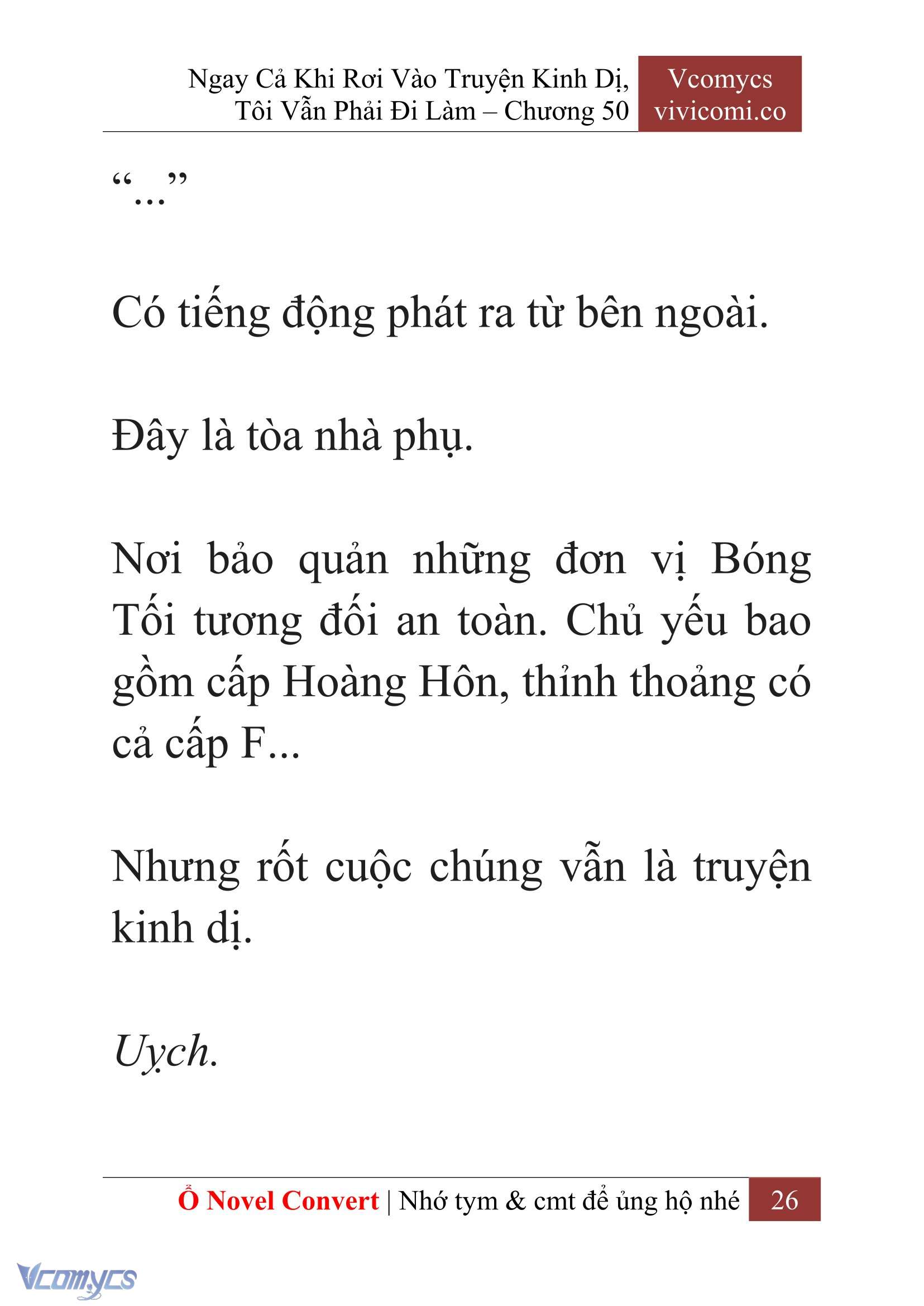 [Novel] Ngay Cả Khi Rơi Vào Truyện Kinh Dị, Tôi Vẫn Phải Đi Làm Chapter 50 - Trang 29