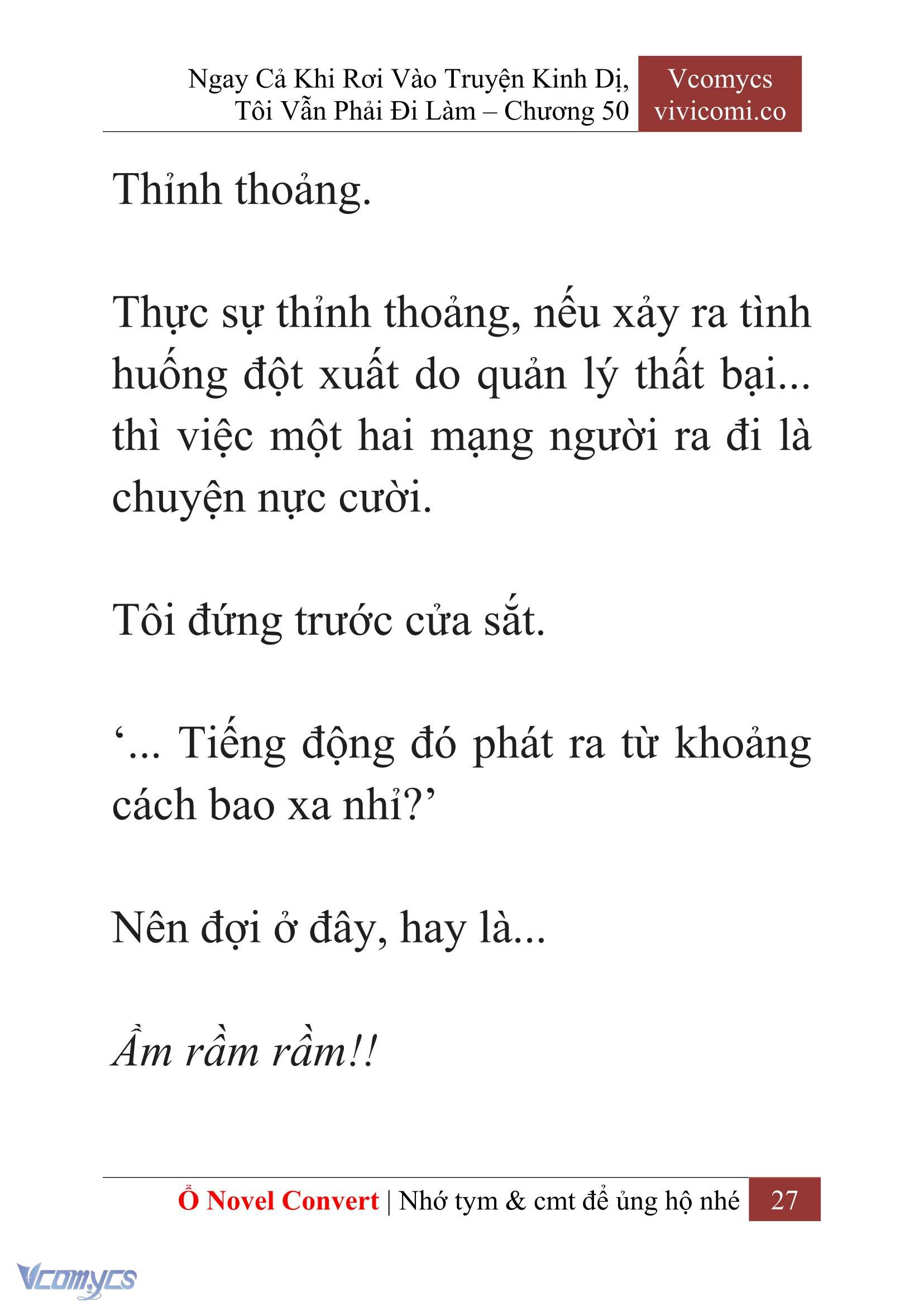 [Novel] Ngay Cả Khi Rơi Vào Truyện Kinh Dị, Tôi Vẫn Phải Đi Làm Chapter 50 - Trang 30