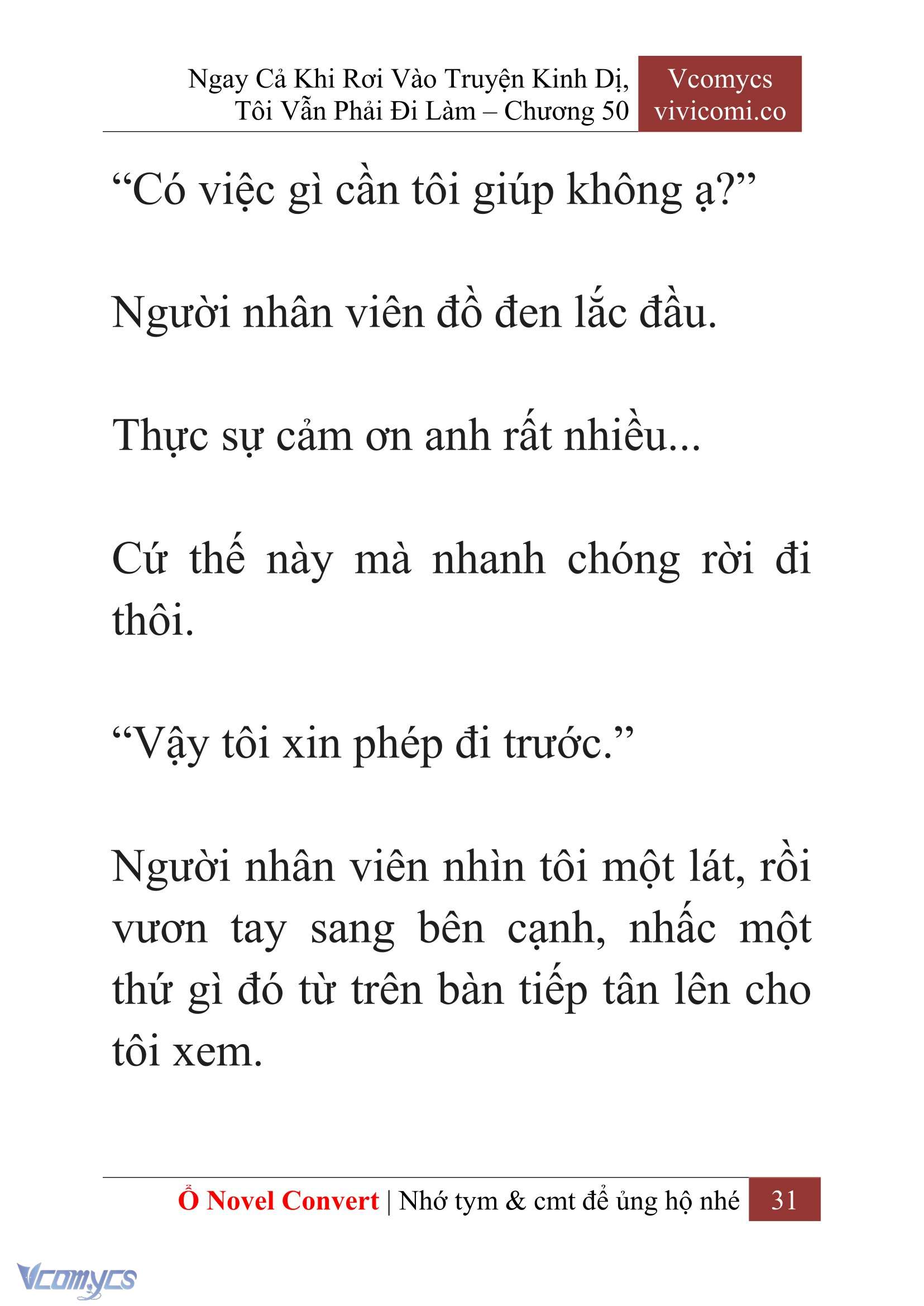 [Novel] Ngay Cả Khi Rơi Vào Truyện Kinh Dị, Tôi Vẫn Phải Đi Làm Chapter 50 - Trang 34
