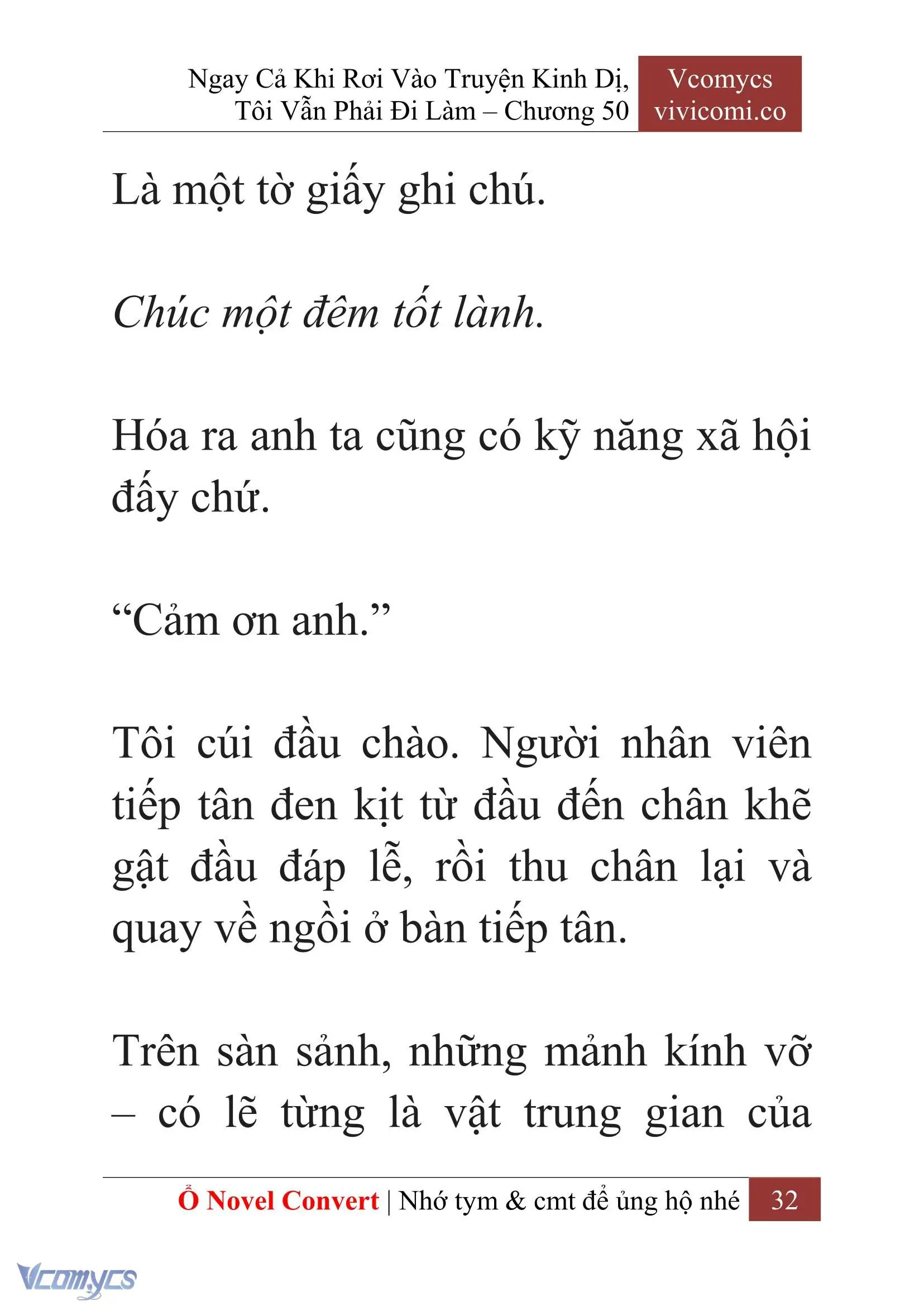 [Novel] Ngay Cả Khi Rơi Vào Truyện Kinh Dị, Tôi Vẫn Phải Đi Làm Chapter 50 - Trang 35