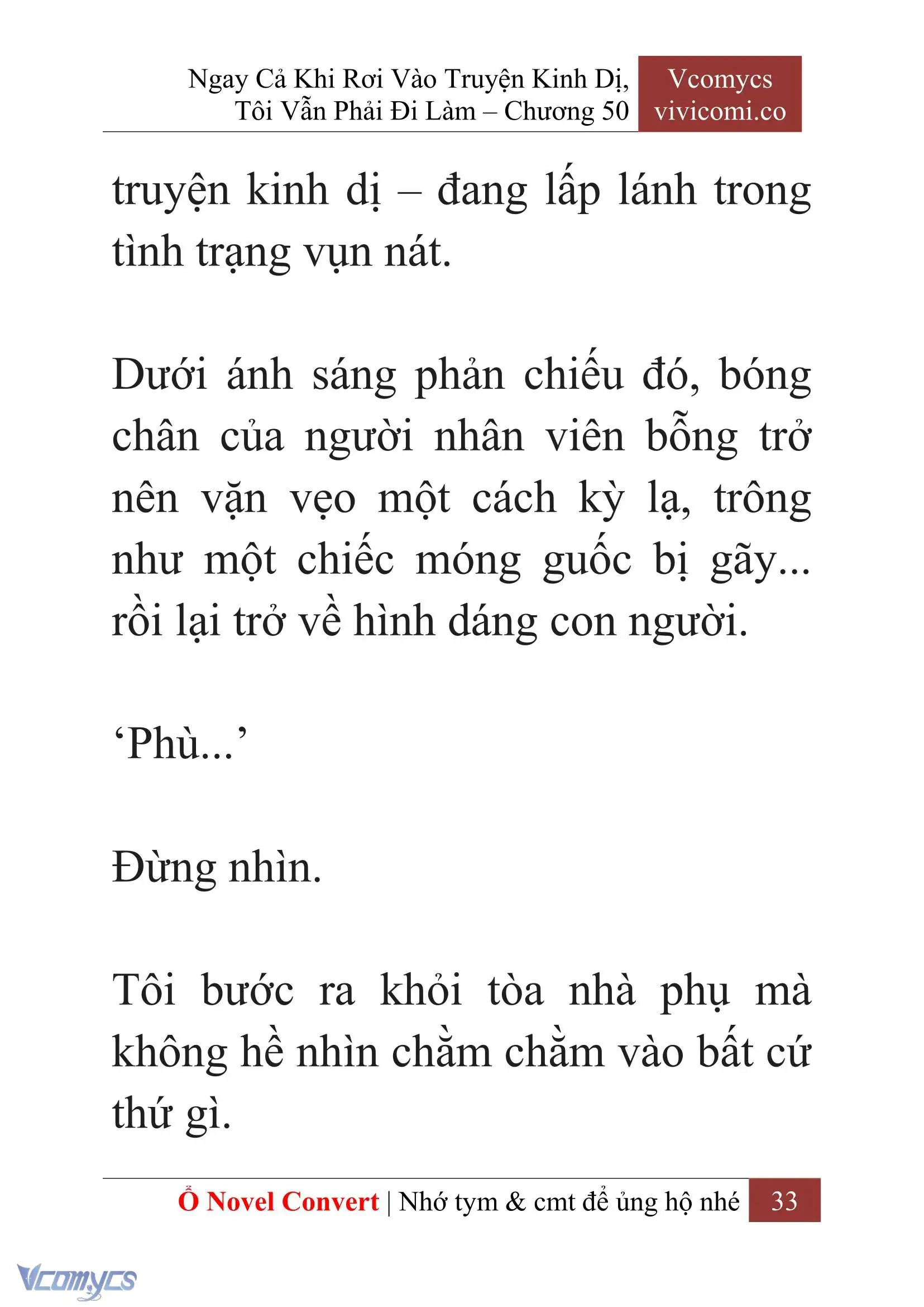 [Novel] Ngay Cả Khi Rơi Vào Truyện Kinh Dị, Tôi Vẫn Phải Đi Làm Chapter 50 - Trang 36