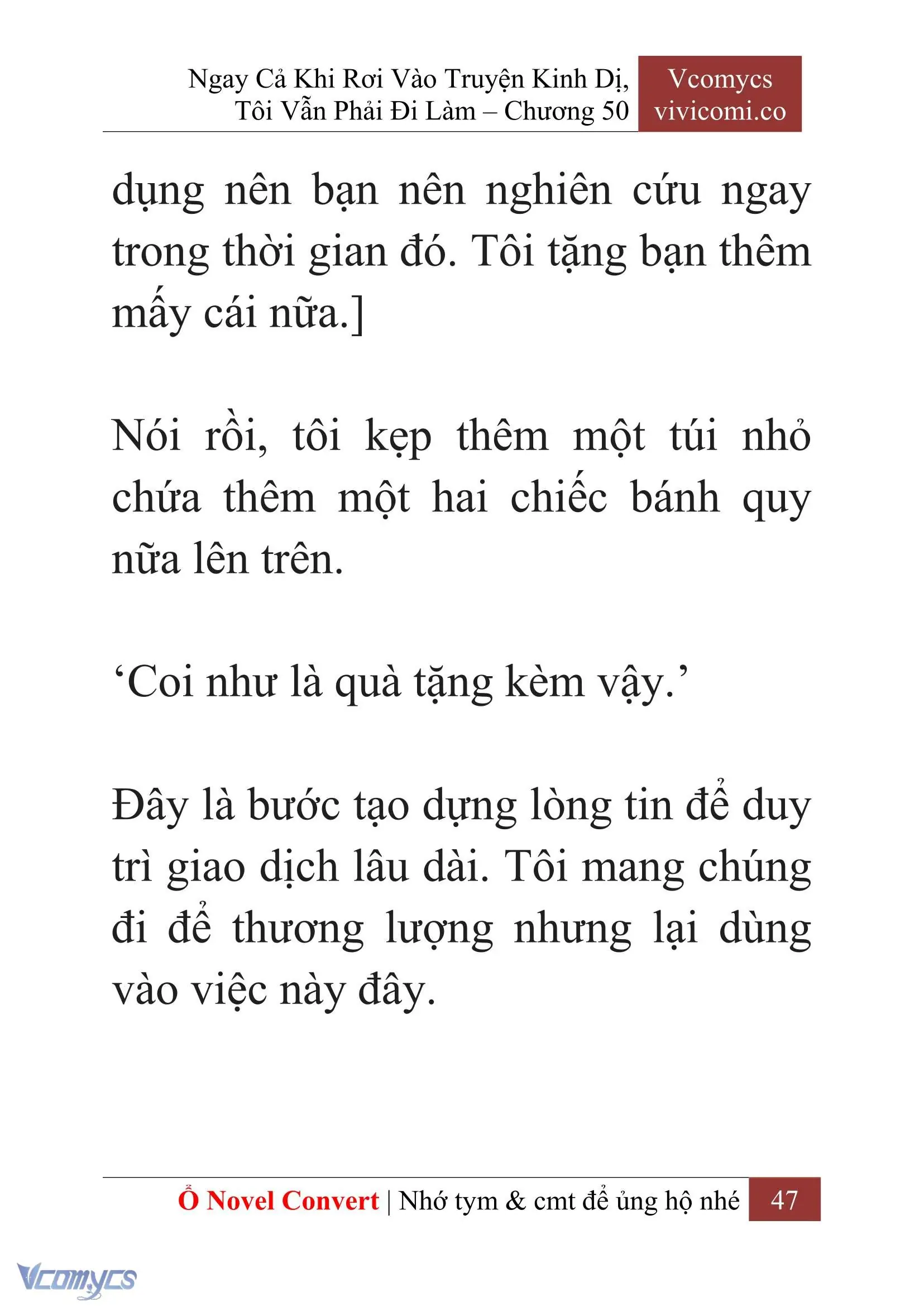 [Novel] Ngay Cả Khi Rơi Vào Truyện Kinh Dị, Tôi Vẫn Phải Đi Làm Chapter 50 - Trang 50