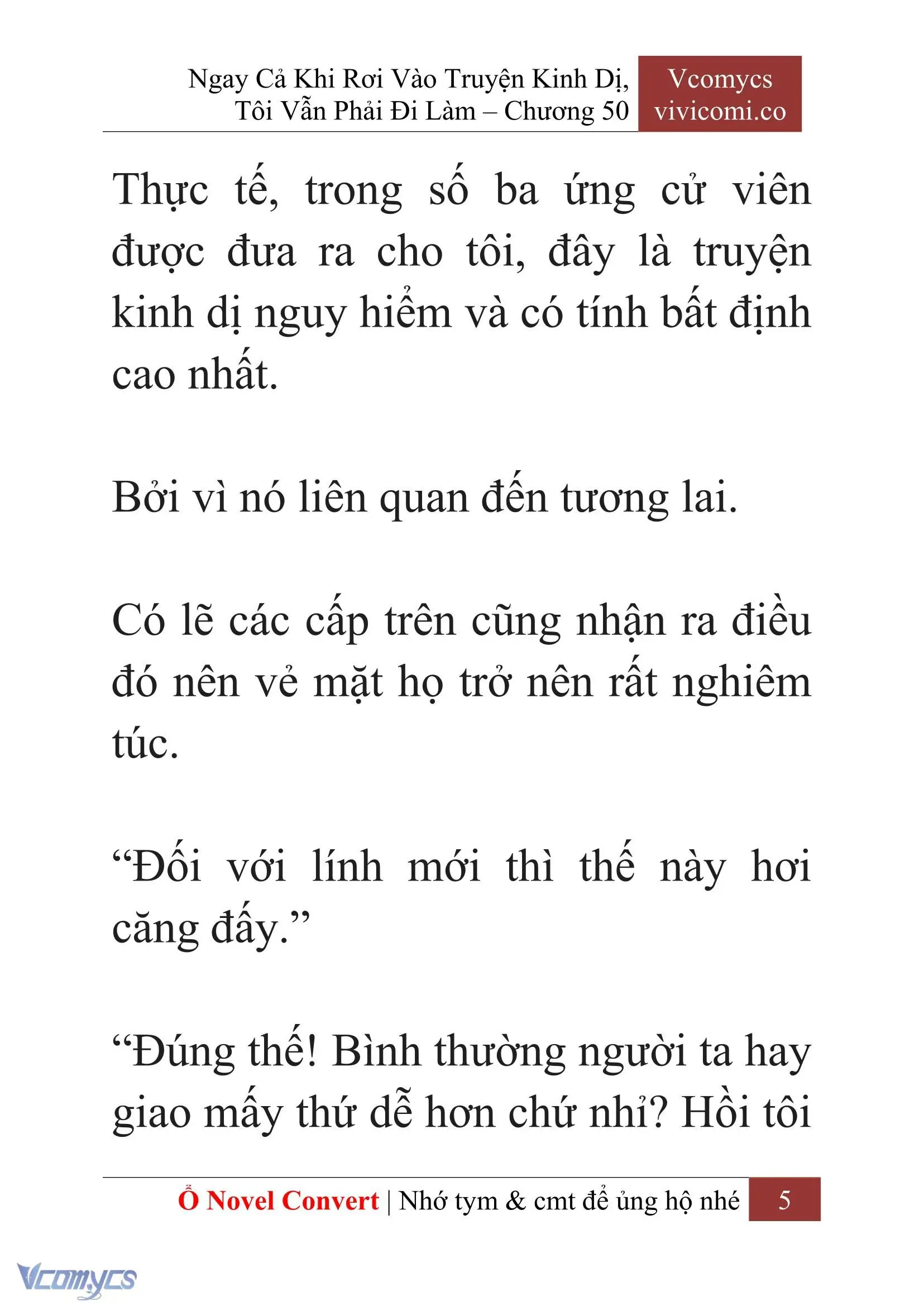 [Novel] Ngay Cả Khi Rơi Vào Truyện Kinh Dị, Tôi Vẫn Phải Đi Làm Chapter 50 - Trang 8