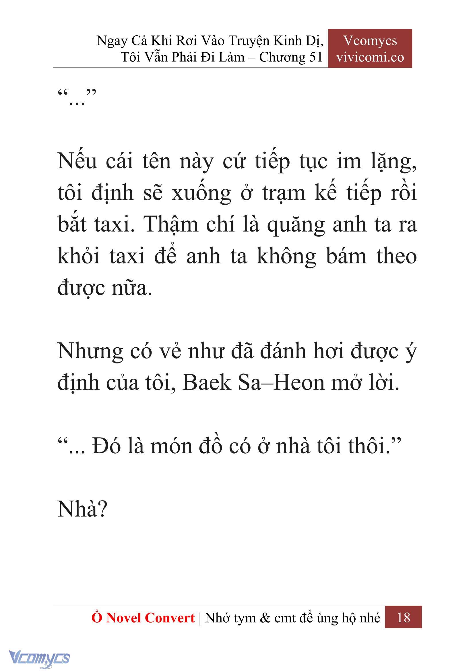 [Novel] Ngay Cả Khi Rơi Vào Truyện Kinh Dị, Tôi Vẫn Phải Đi Làm Chapter 51 - Trang 21