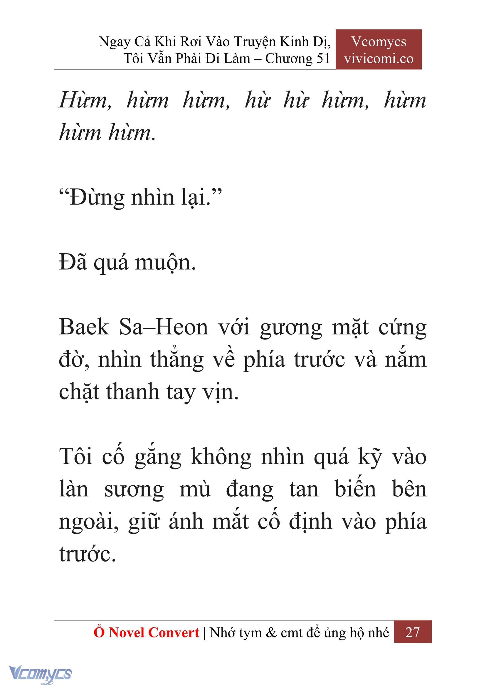 [Novel] Ngay Cả Khi Rơi Vào Truyện Kinh Dị, Tôi Vẫn Phải Đi Làm Chapter 51 - Trang 30