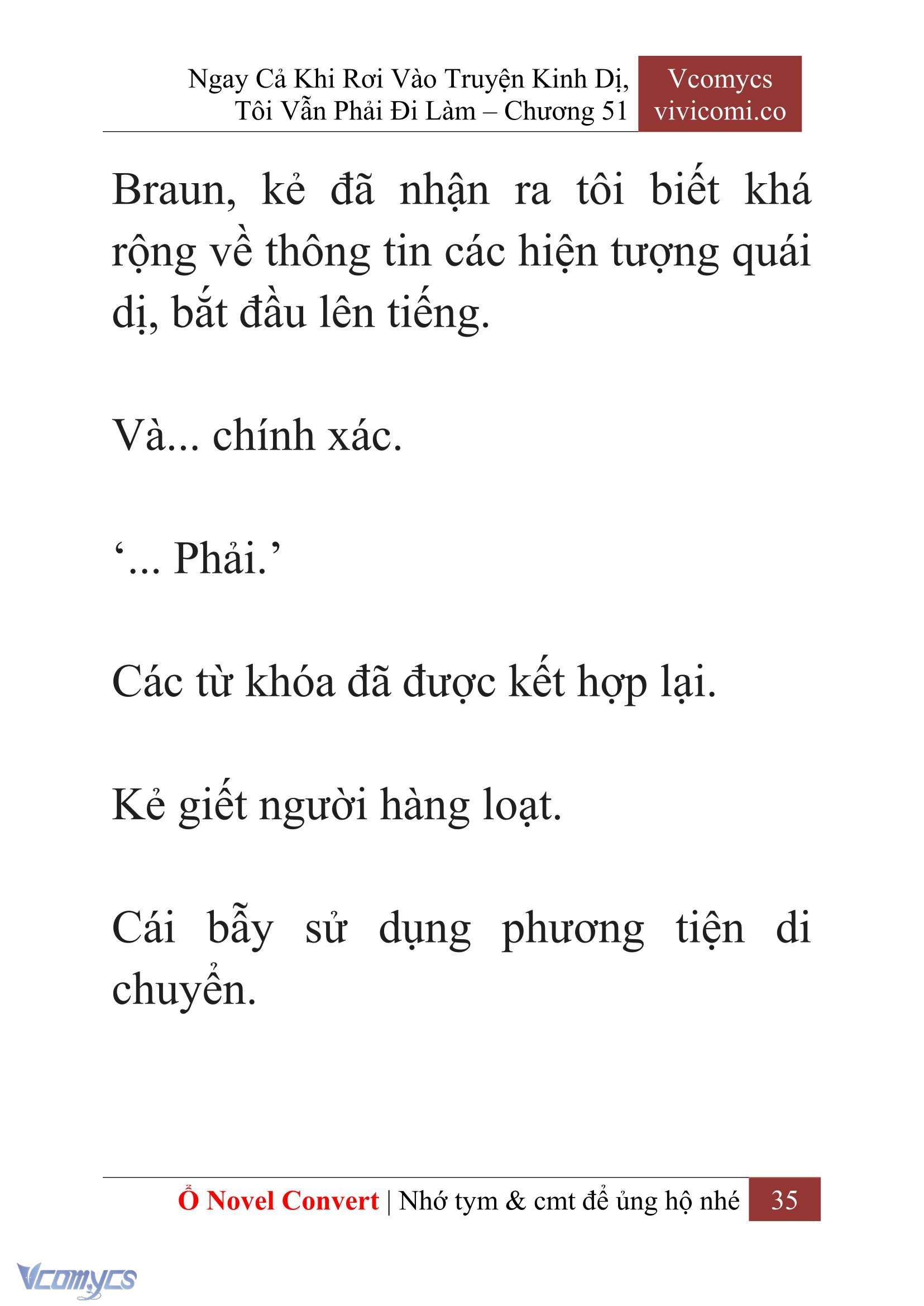 [Novel] Ngay Cả Khi Rơi Vào Truyện Kinh Dị, Tôi Vẫn Phải Đi Làm Chapter 51 - Trang 38