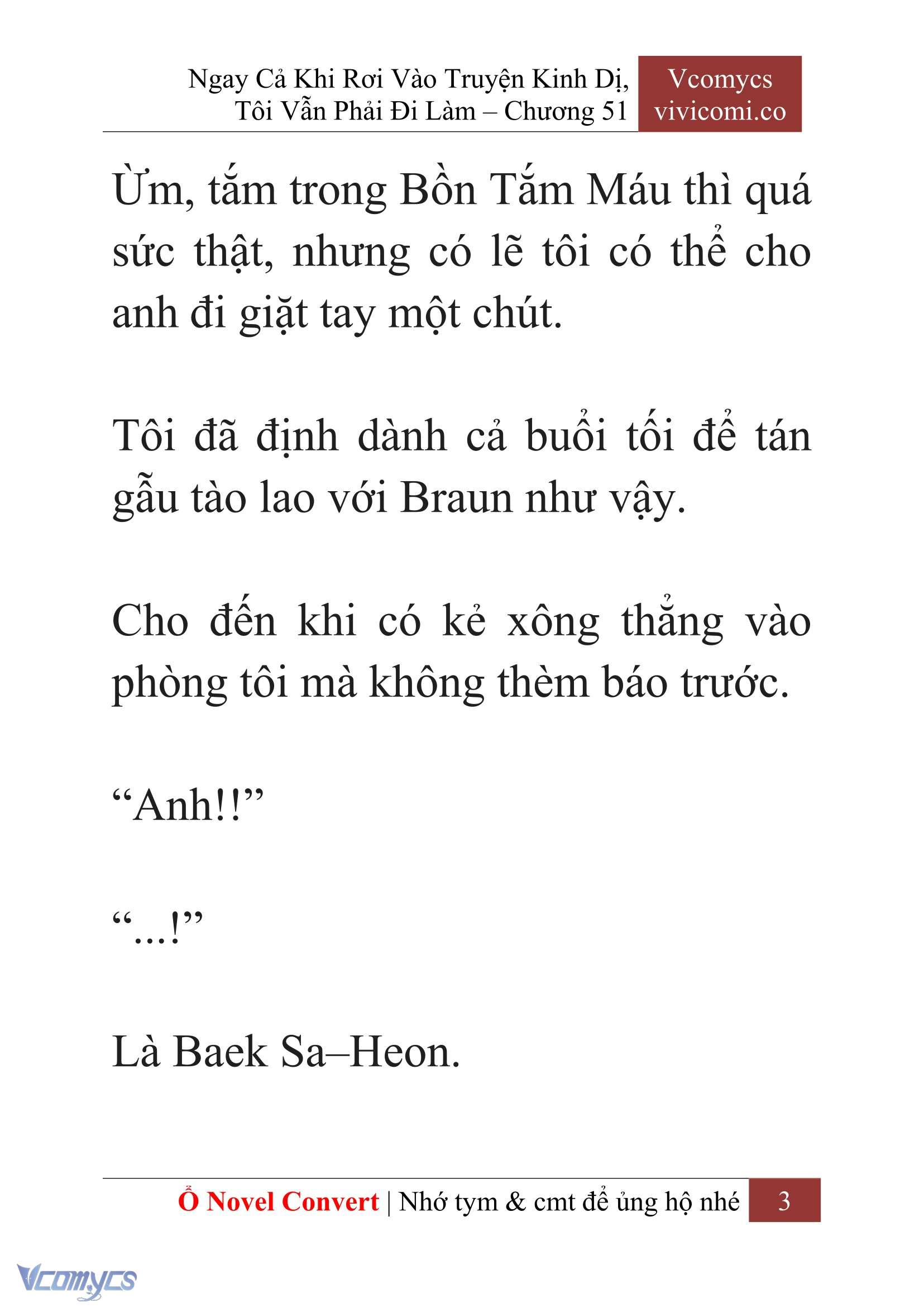 [Novel] Ngay Cả Khi Rơi Vào Truyện Kinh Dị, Tôi Vẫn Phải Đi Làm Chapter 51 - Trang 6
