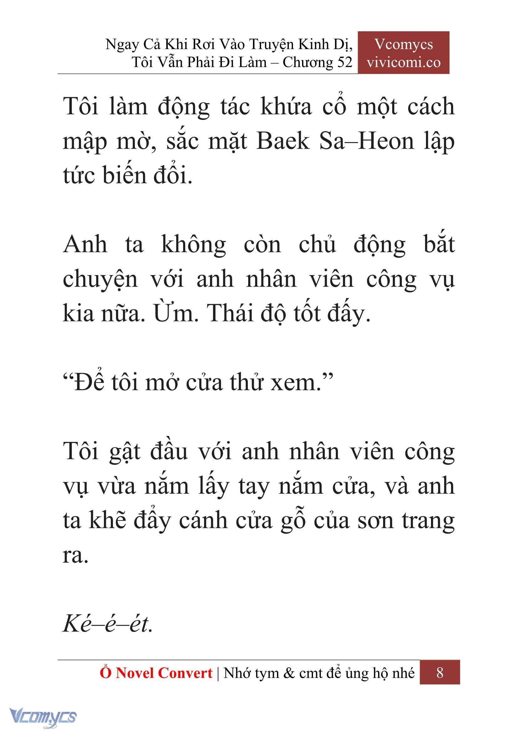 [Novel] Ngay Cả Khi Rơi Vào Truyện Kinh Dị, Tôi Vẫn Phải Đi Làm Chapter 52 - Trang 11