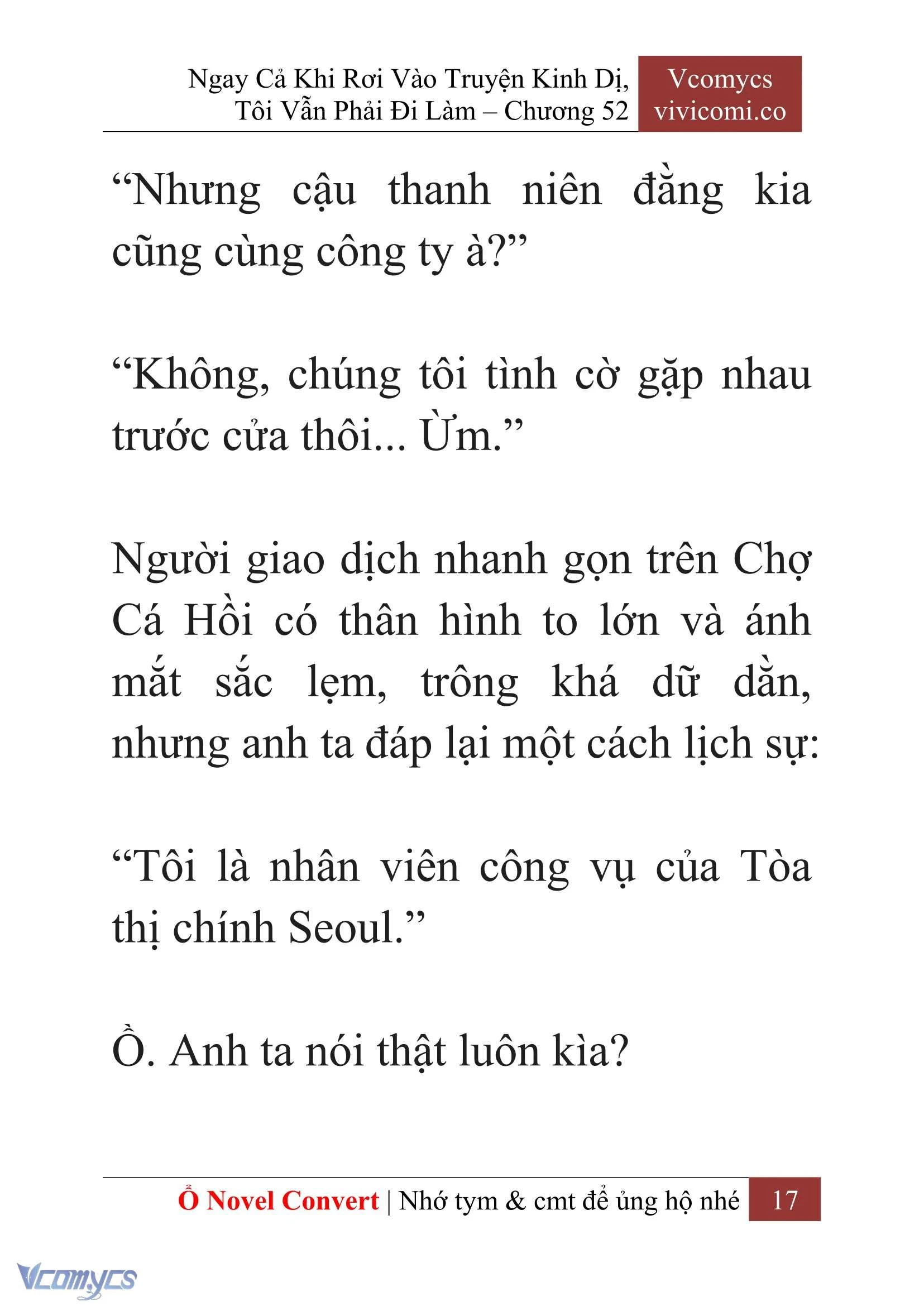 [Novel] Ngay Cả Khi Rơi Vào Truyện Kinh Dị, Tôi Vẫn Phải Đi Làm Chapter 52 - Trang 20