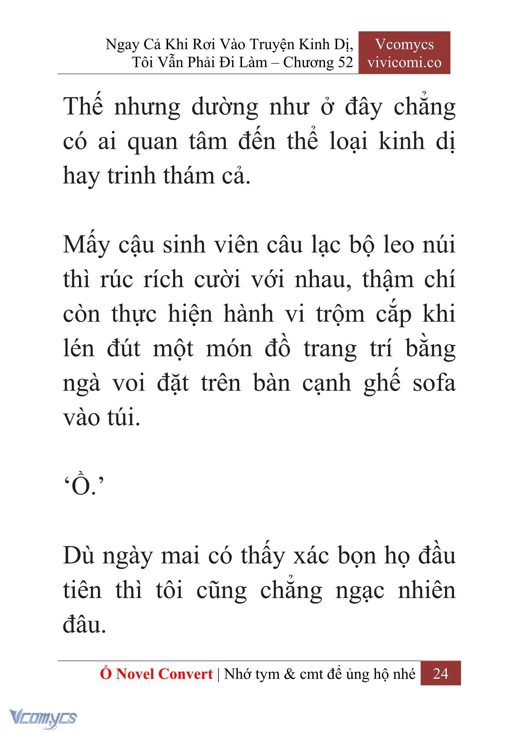 [Novel] Ngay Cả Khi Rơi Vào Truyện Kinh Dị, Tôi Vẫn Phải Đi Làm Chapter 52 - Trang 27