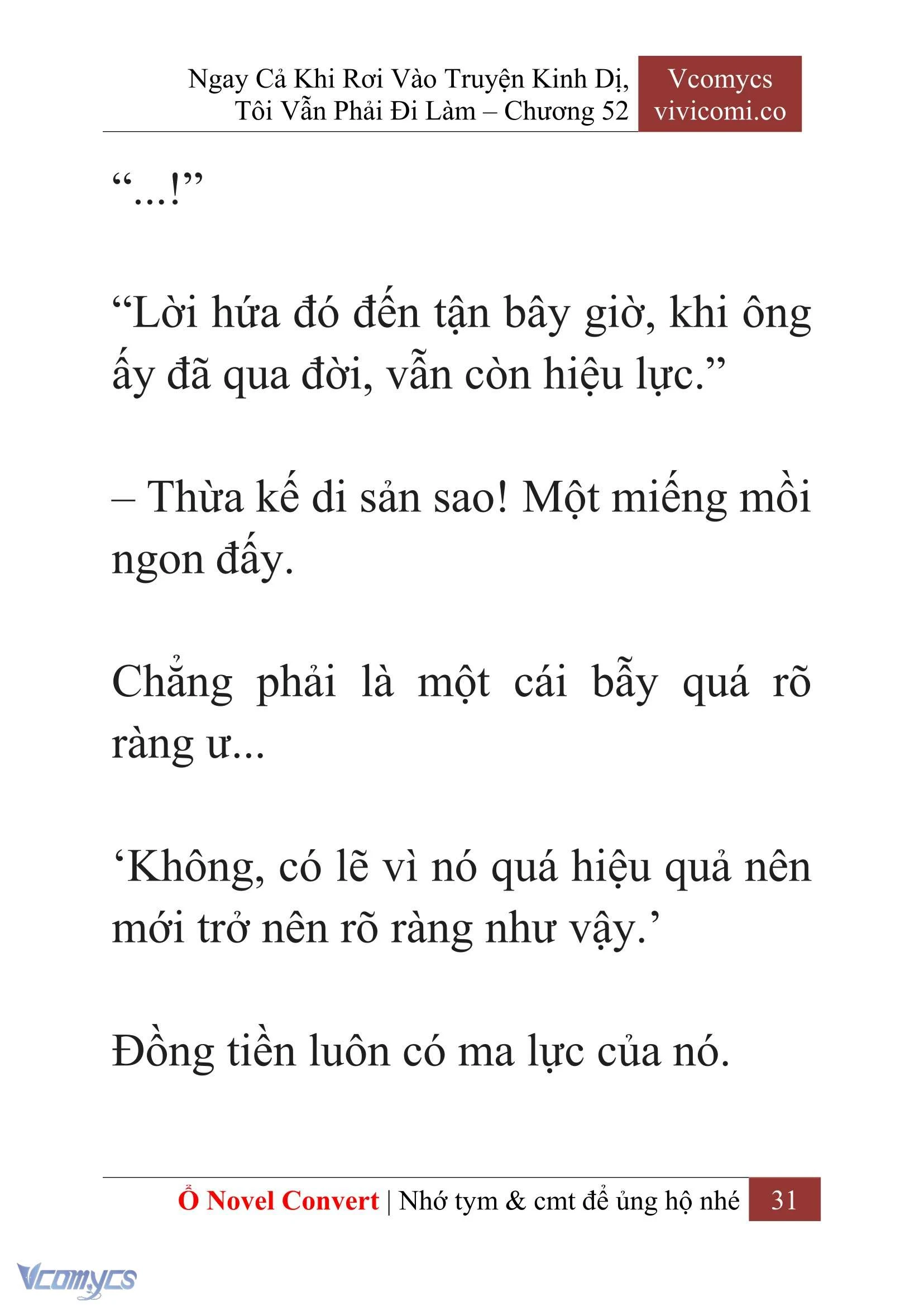 [Novel] Ngay Cả Khi Rơi Vào Truyện Kinh Dị, Tôi Vẫn Phải Đi Làm Chapter 52 - Trang 34