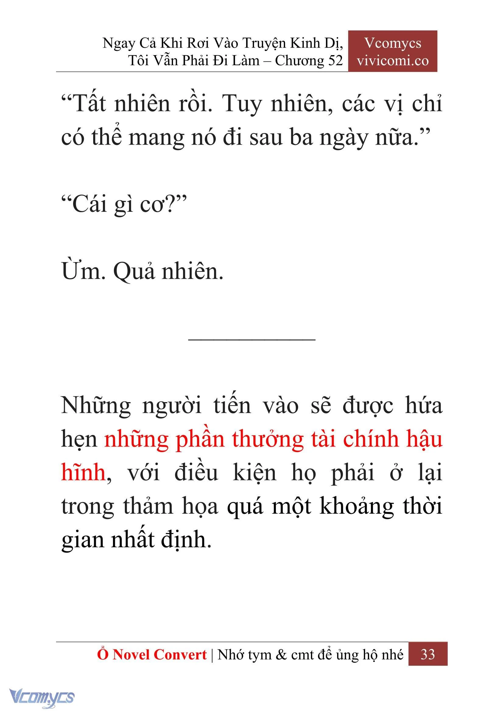 [Novel] Ngay Cả Khi Rơi Vào Truyện Kinh Dị, Tôi Vẫn Phải Đi Làm Chapter 52 - Trang 36
