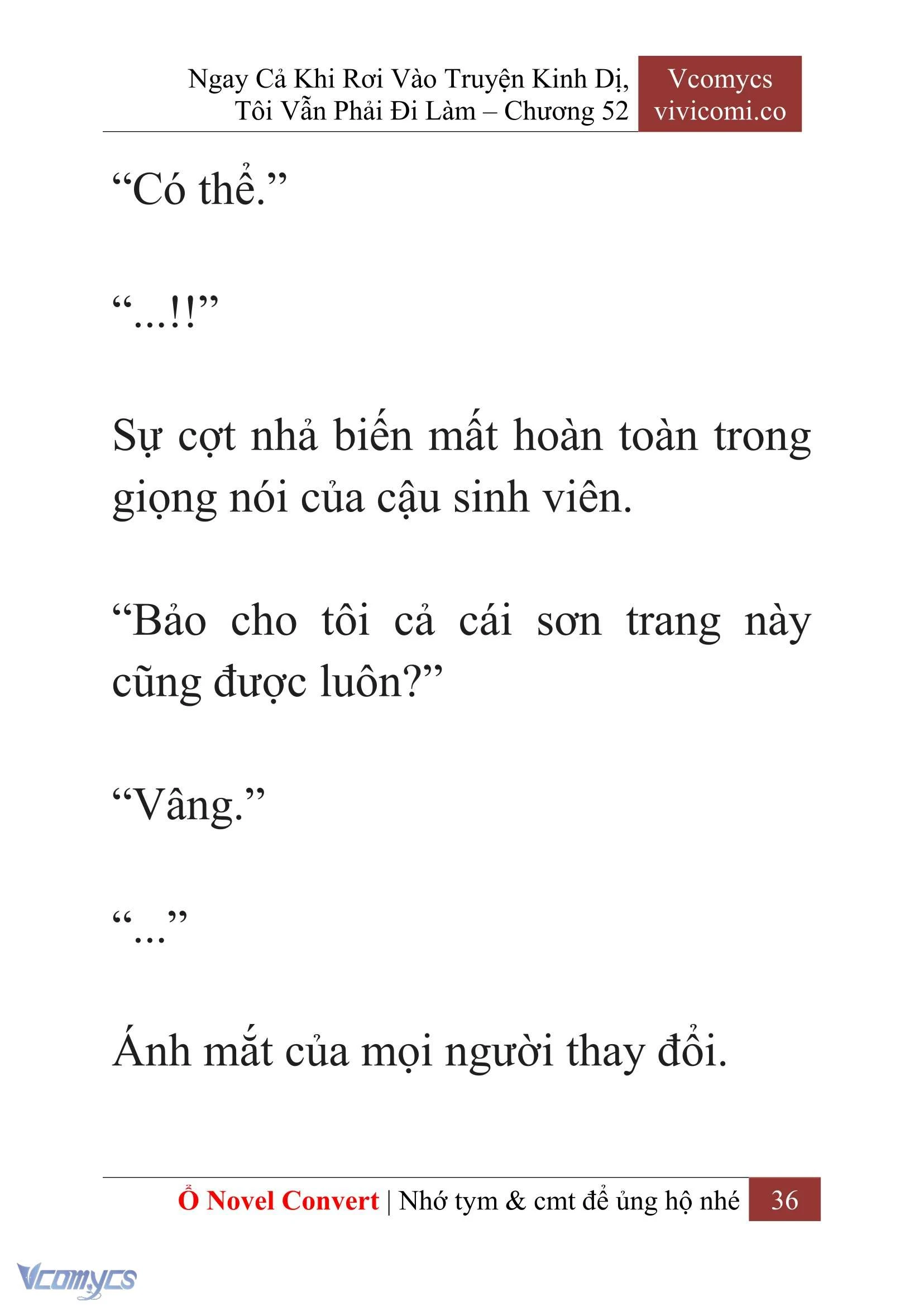 [Novel] Ngay Cả Khi Rơi Vào Truyện Kinh Dị, Tôi Vẫn Phải Đi Làm Chapter 52 - Trang 39